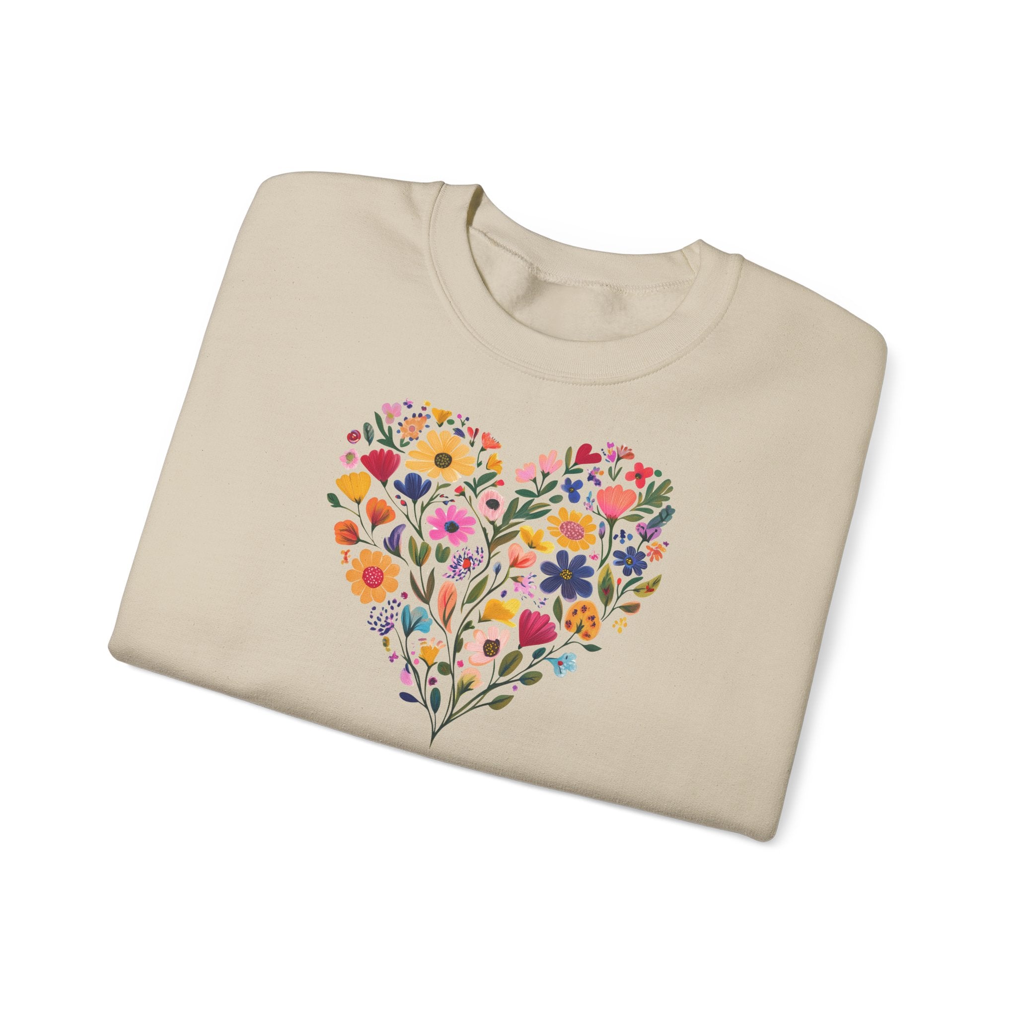Sweat Fleurs en Cœur