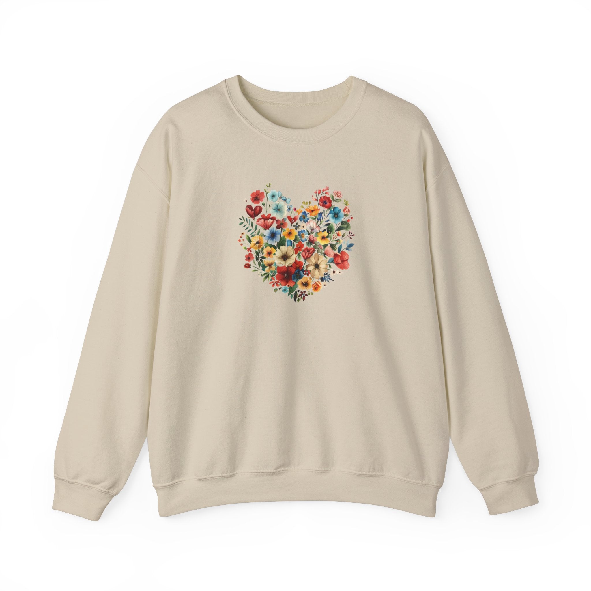 sweat cœur de fleur