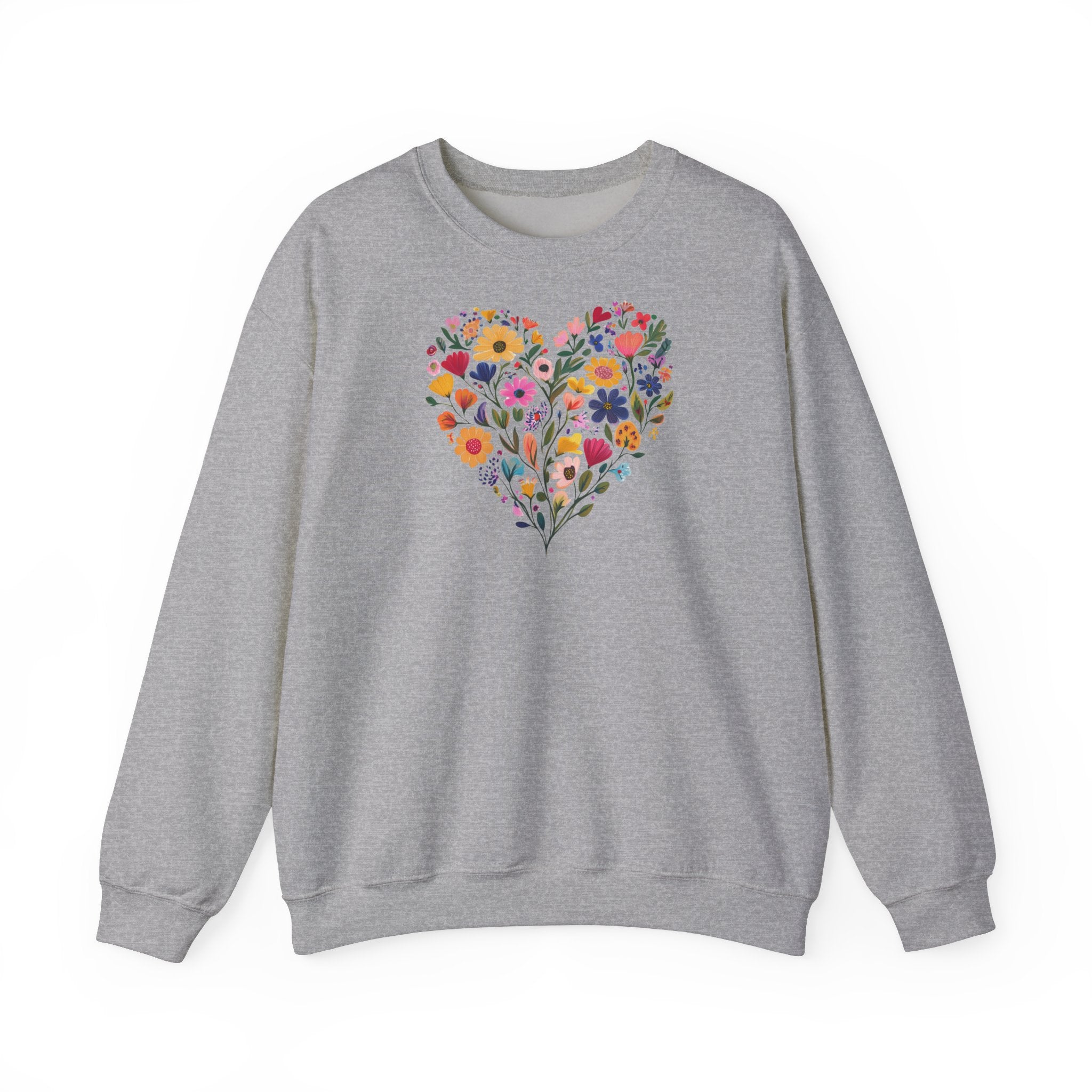 Sweat Fleurs en Cœur