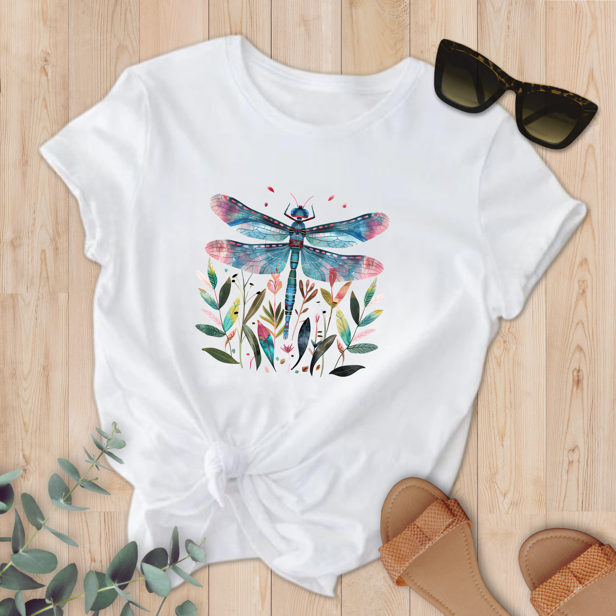 T-shirt Libellule bleue