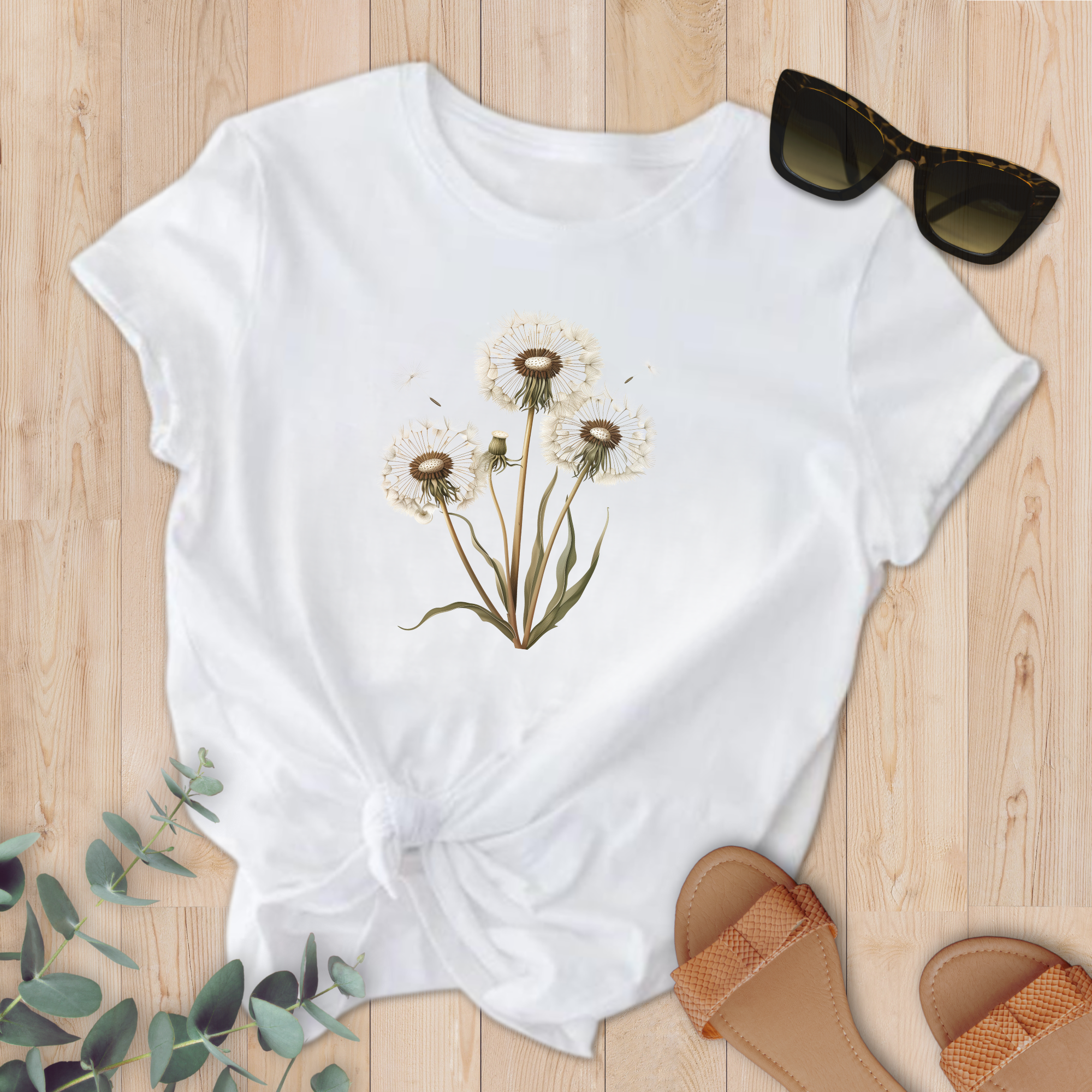 t-shirt trois pissenlits