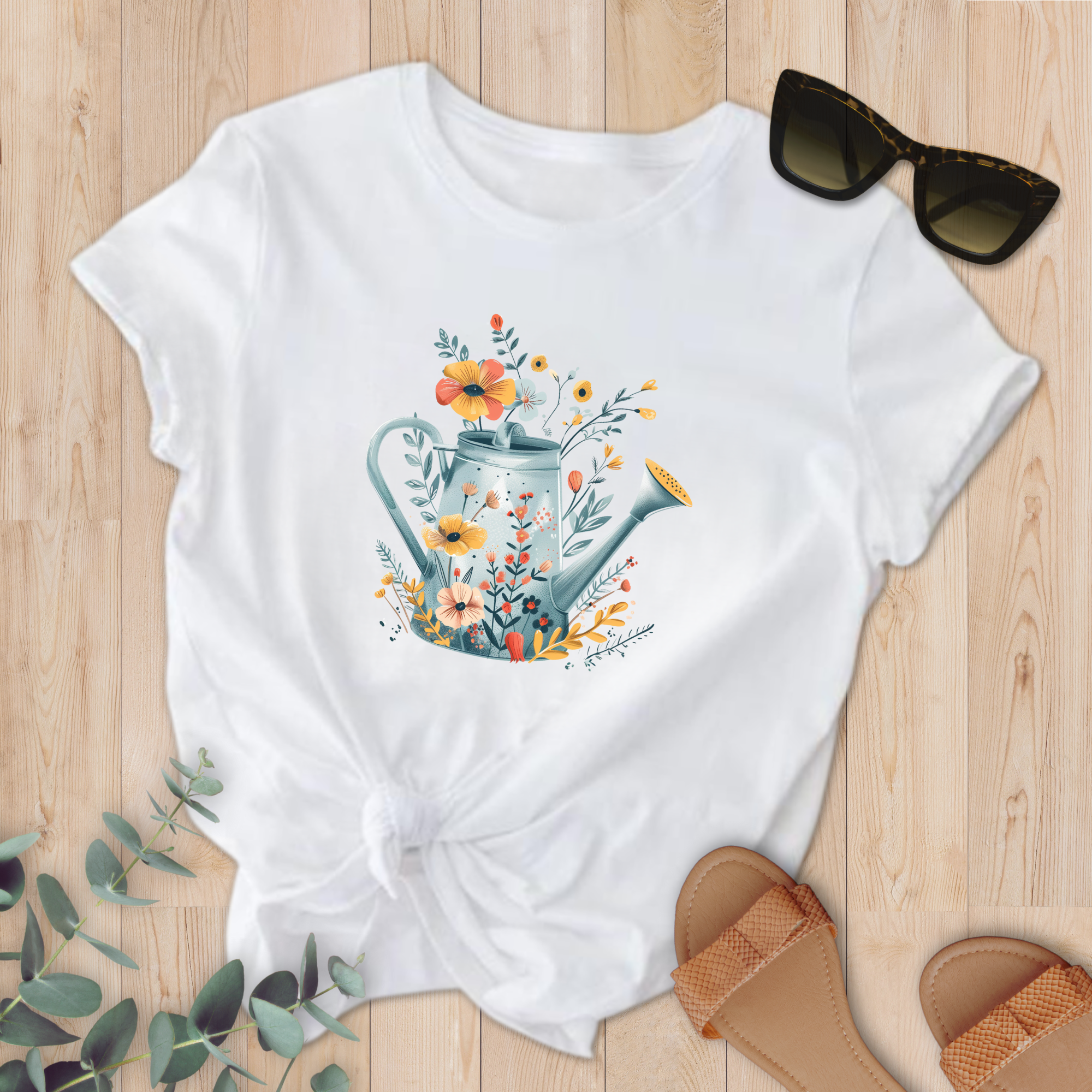 T-shirt Arrosoir fleuri
