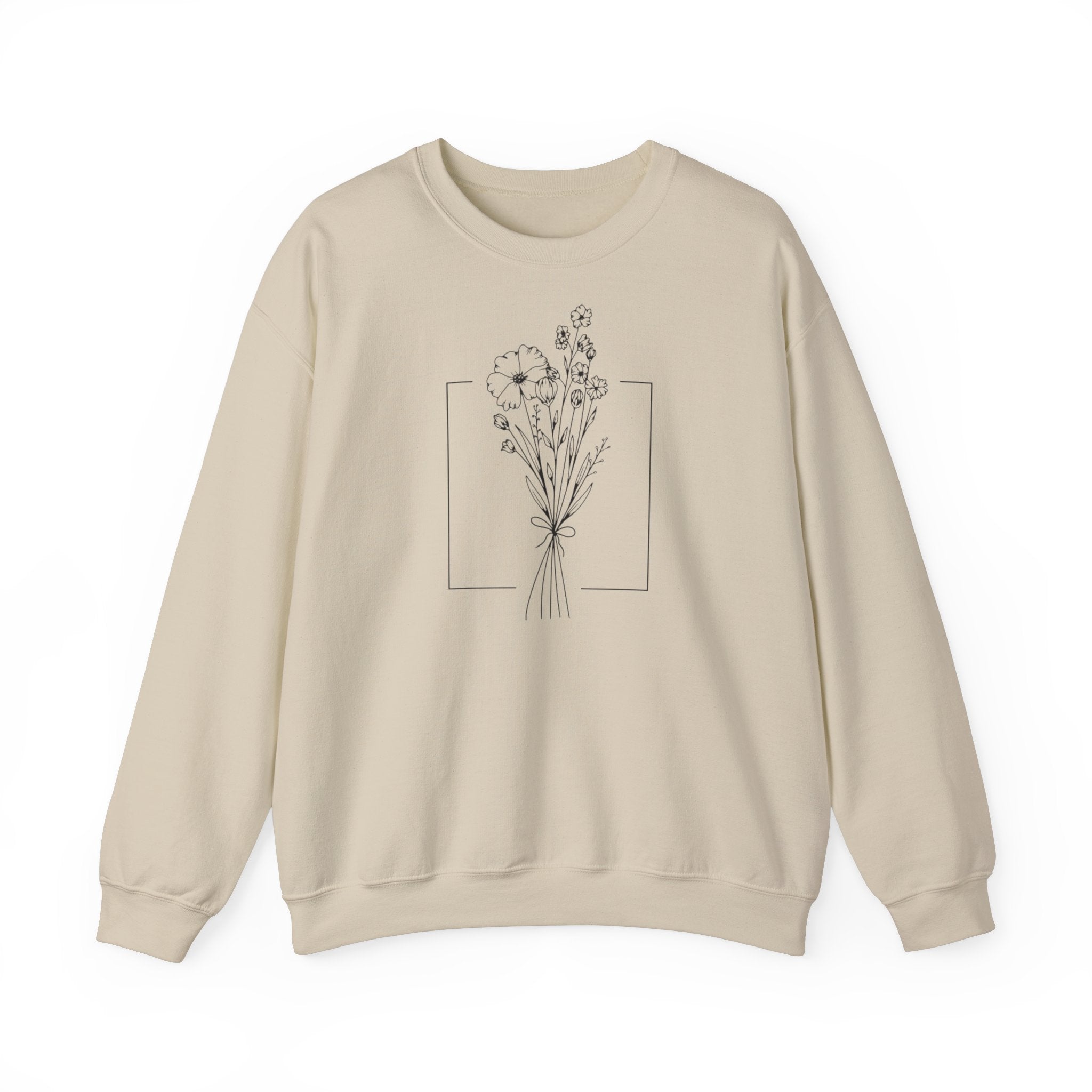 Sweat Fleurs en cadre