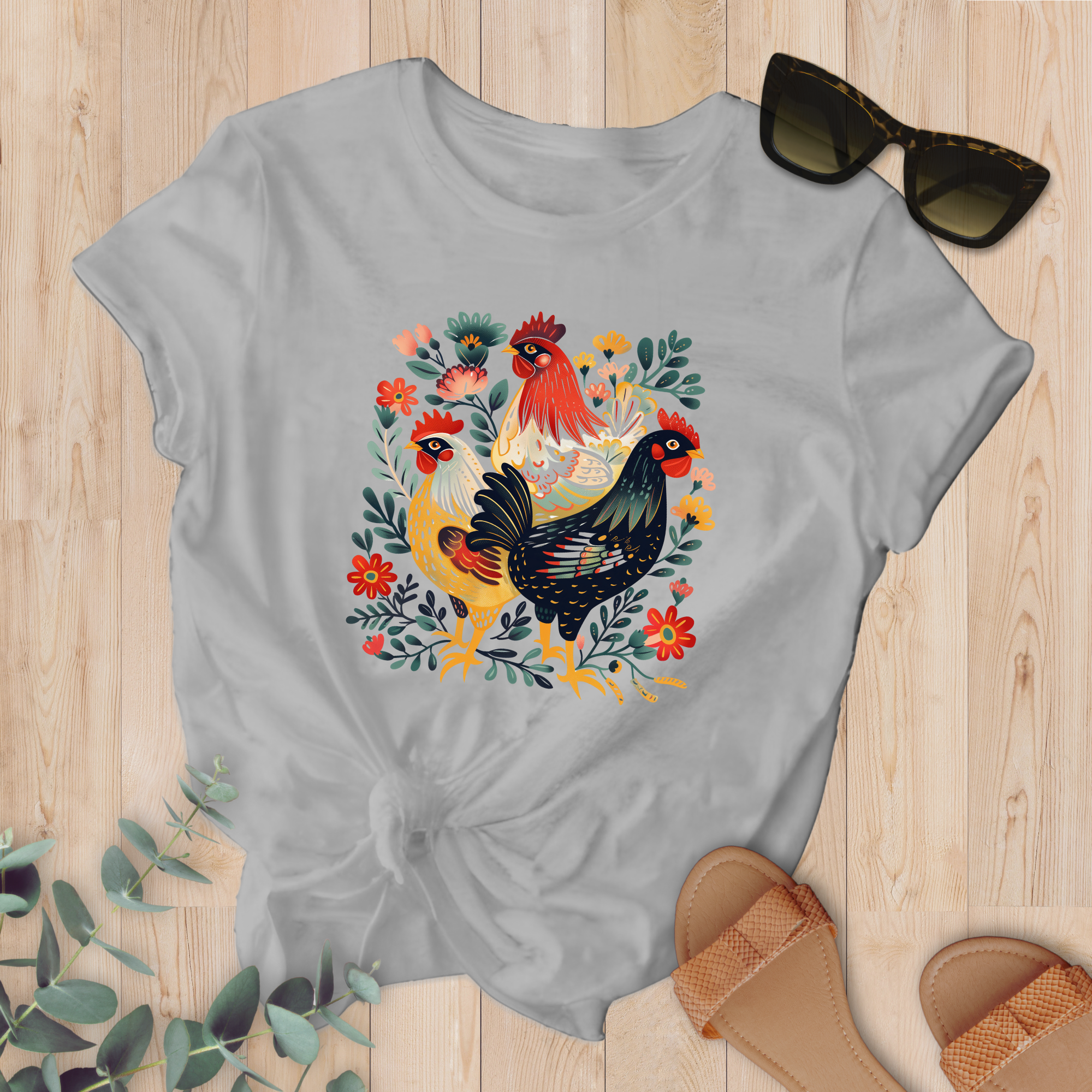 T-shirt Trois Petites Poules