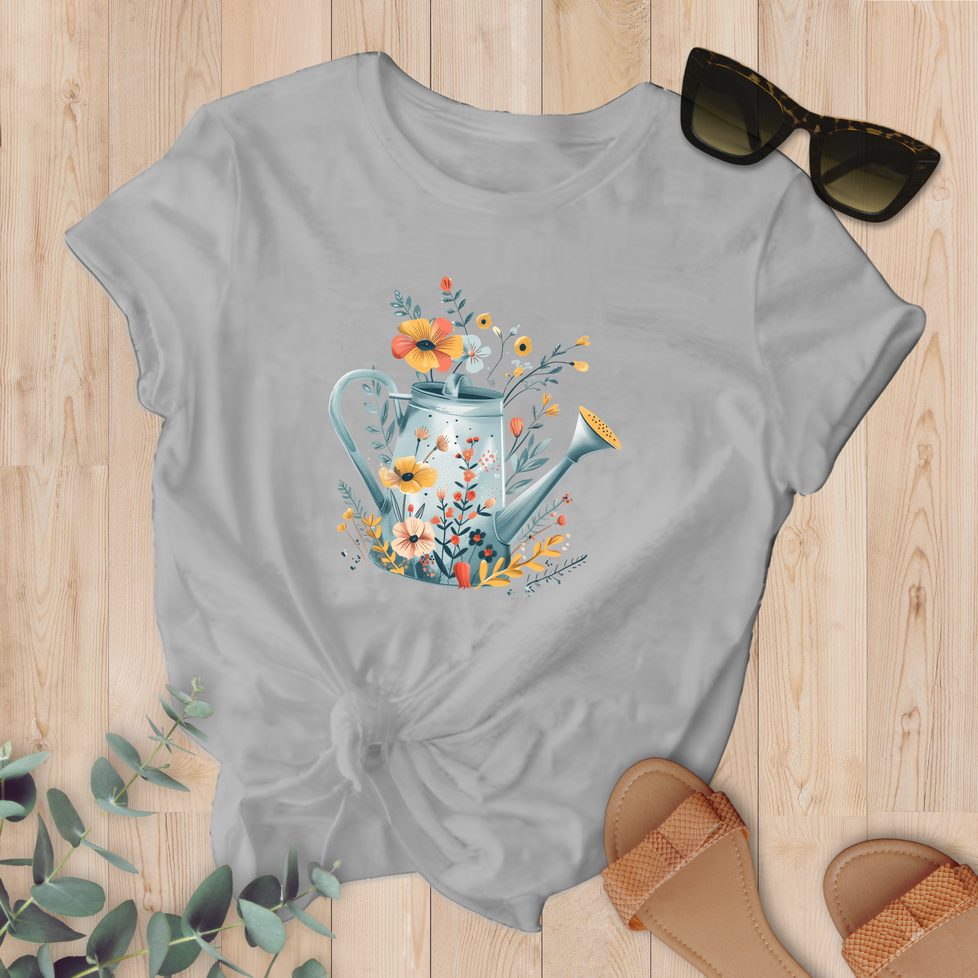 T-shirt Arrosoir fleuri