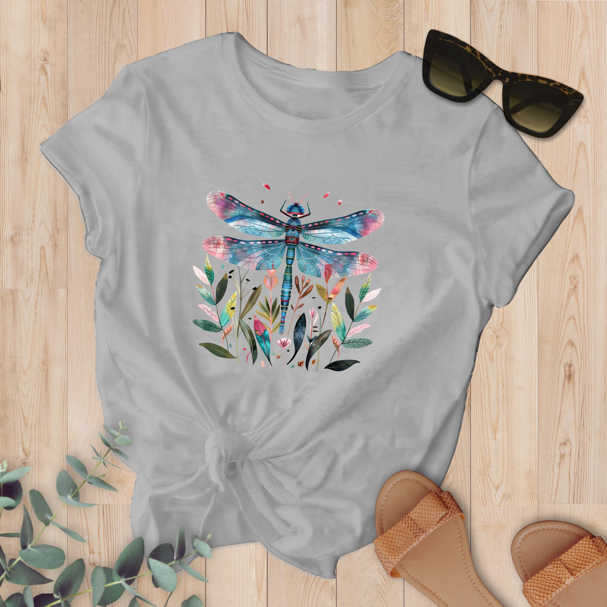 T-shirt Libellule bleue