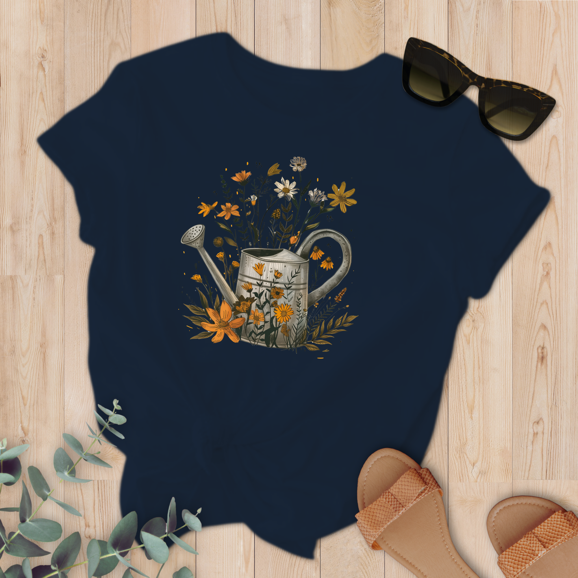 T-shirt Arrosoir fleurs sauvages