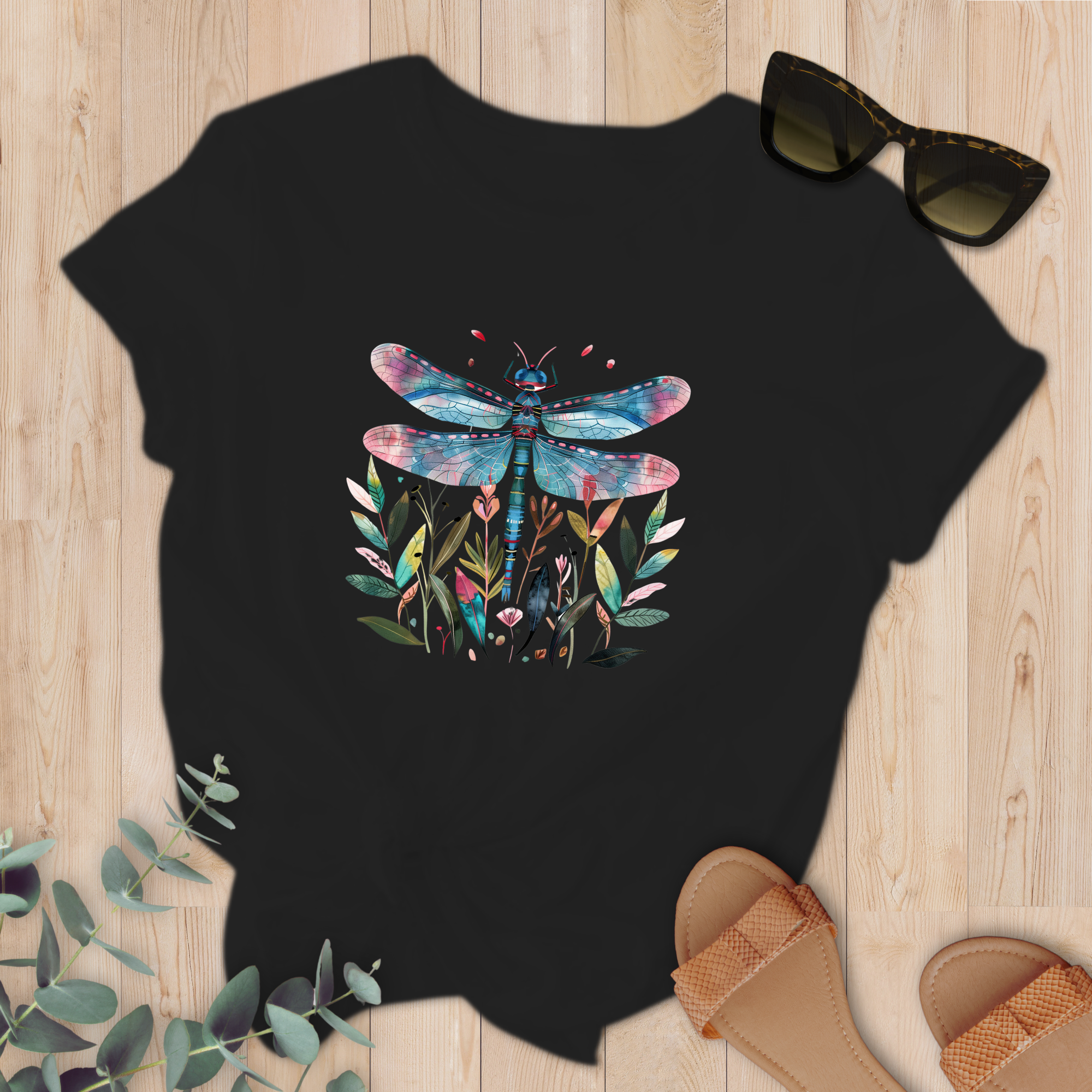 T-shirt Libellule bleue