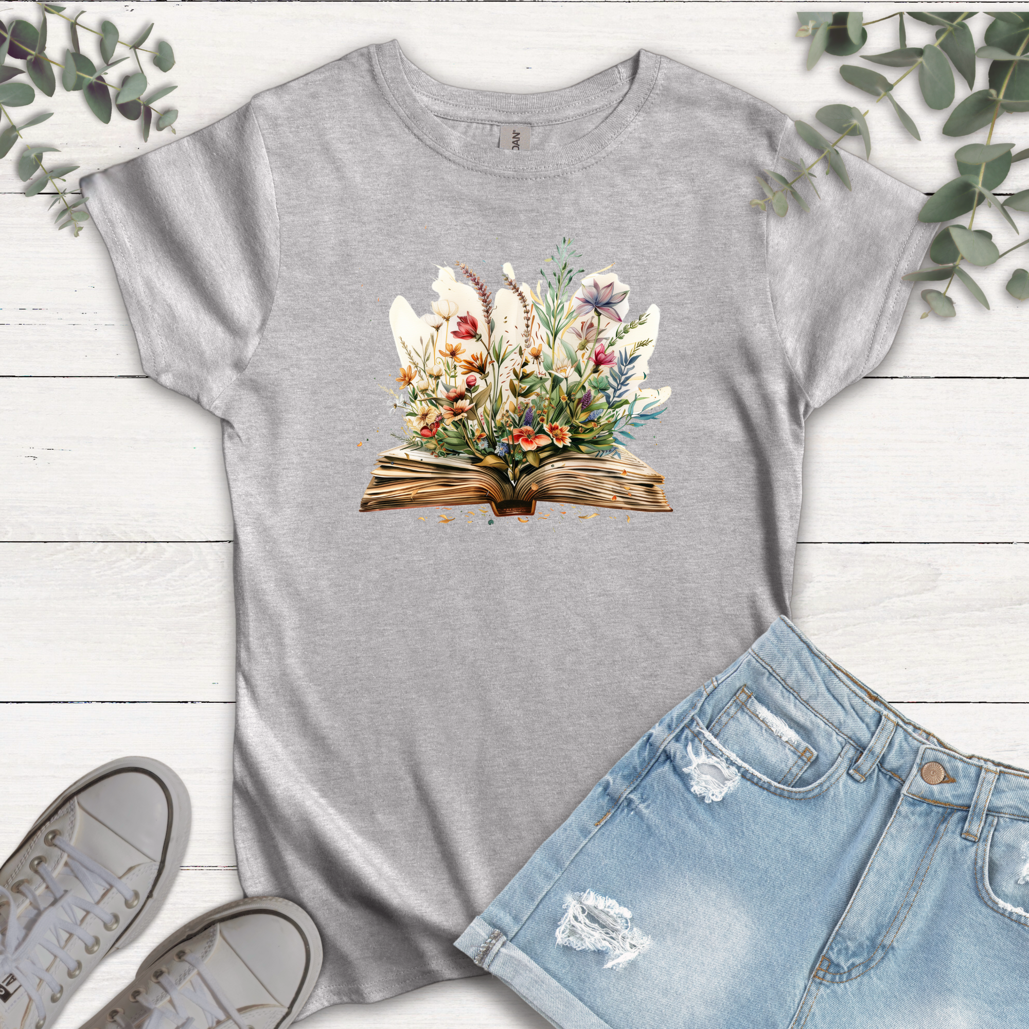 T-shirt Livre fleuri