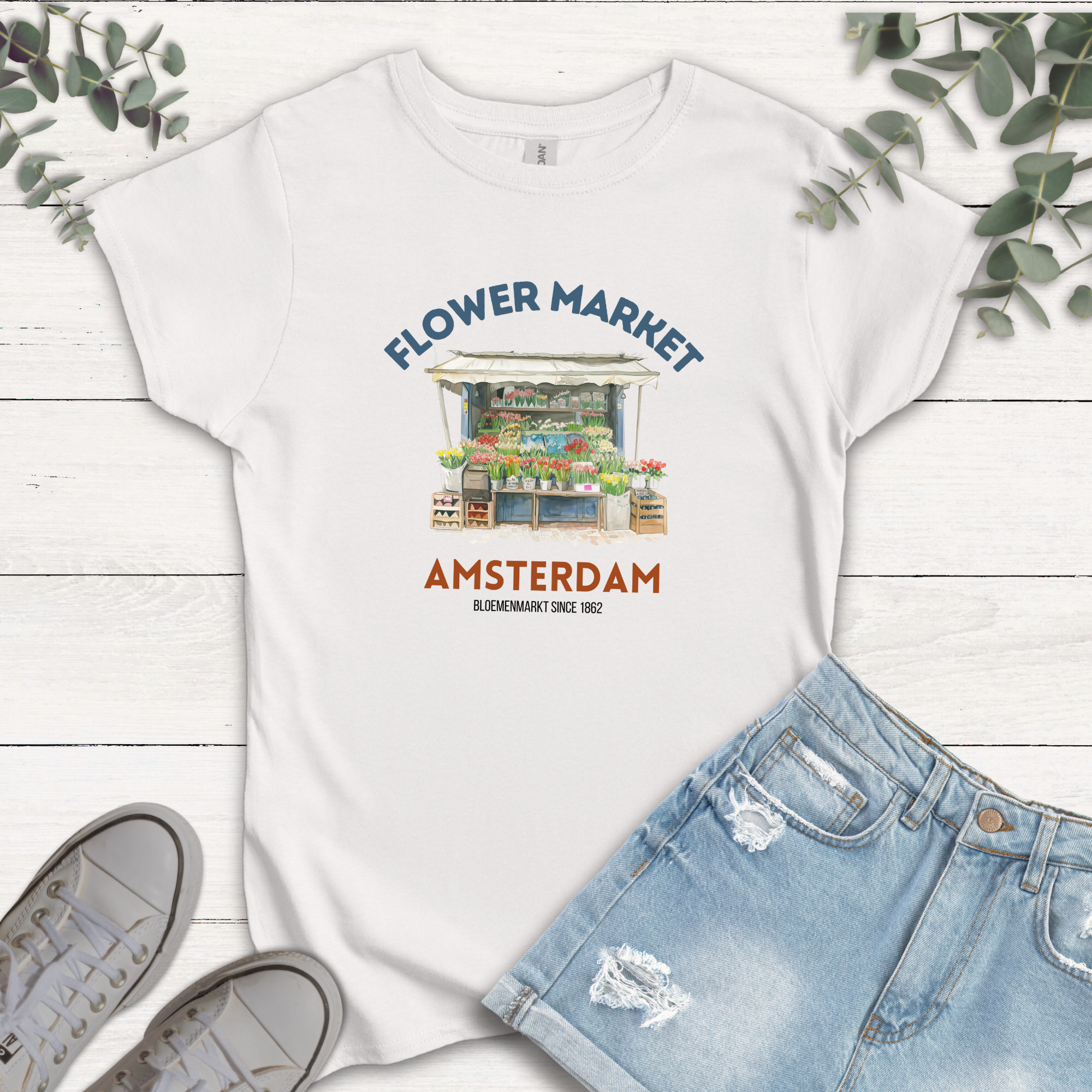 T-shirt Flower Market