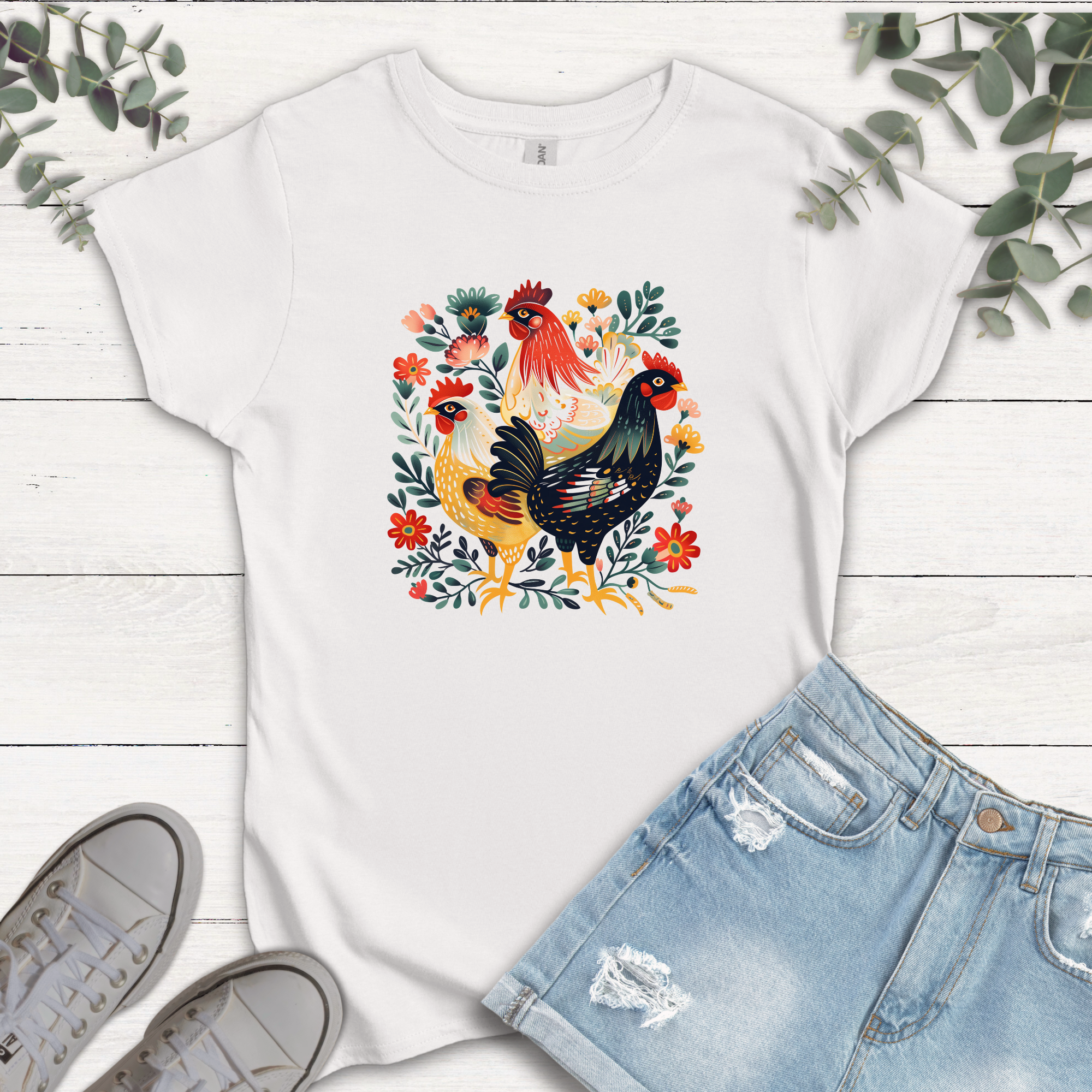 T-shirt Trois Petites Poules
