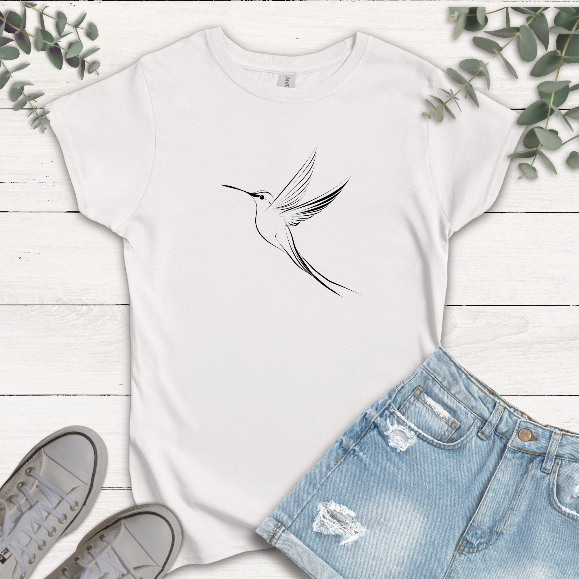 T-shirt Colibri stylisé