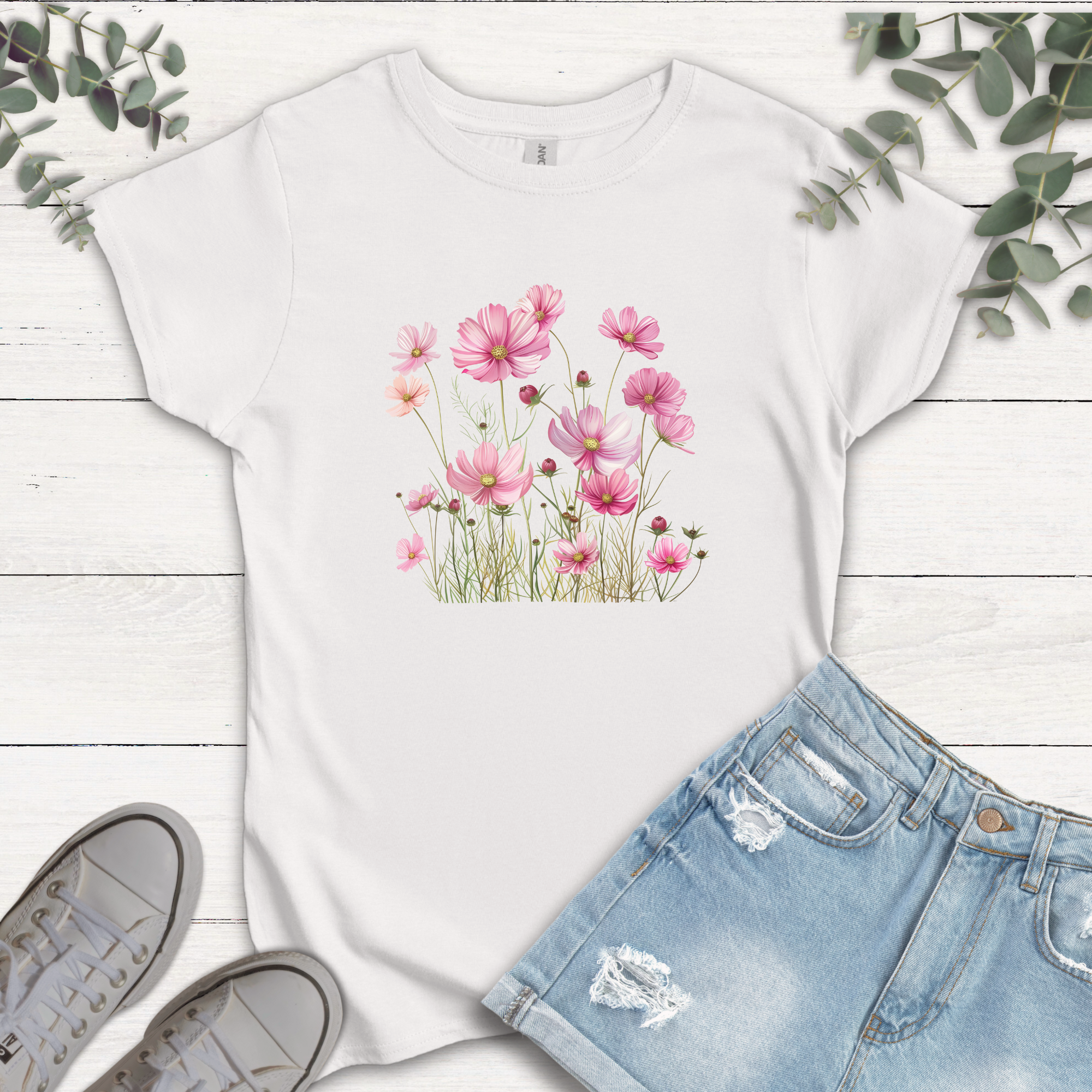 T-shirt Cosmos Rose