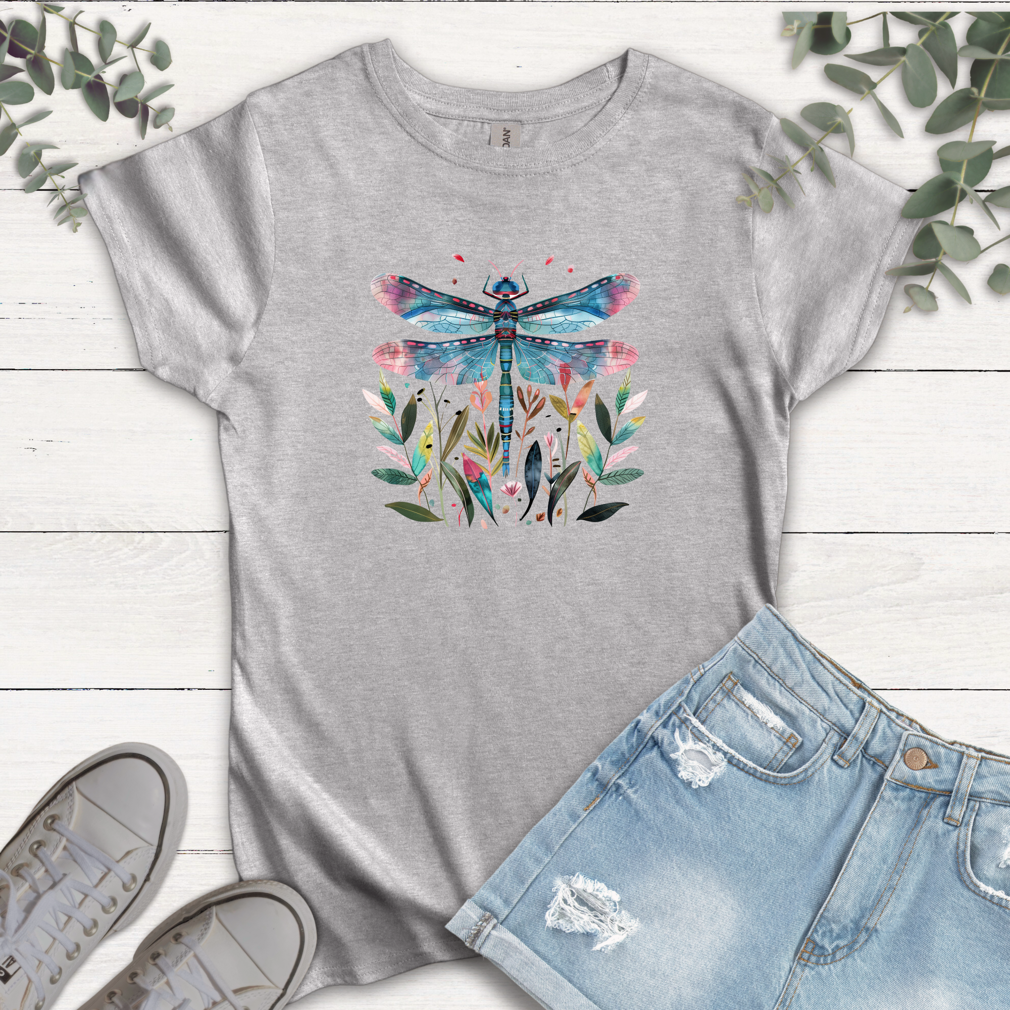 T-shirt Libellule bleue