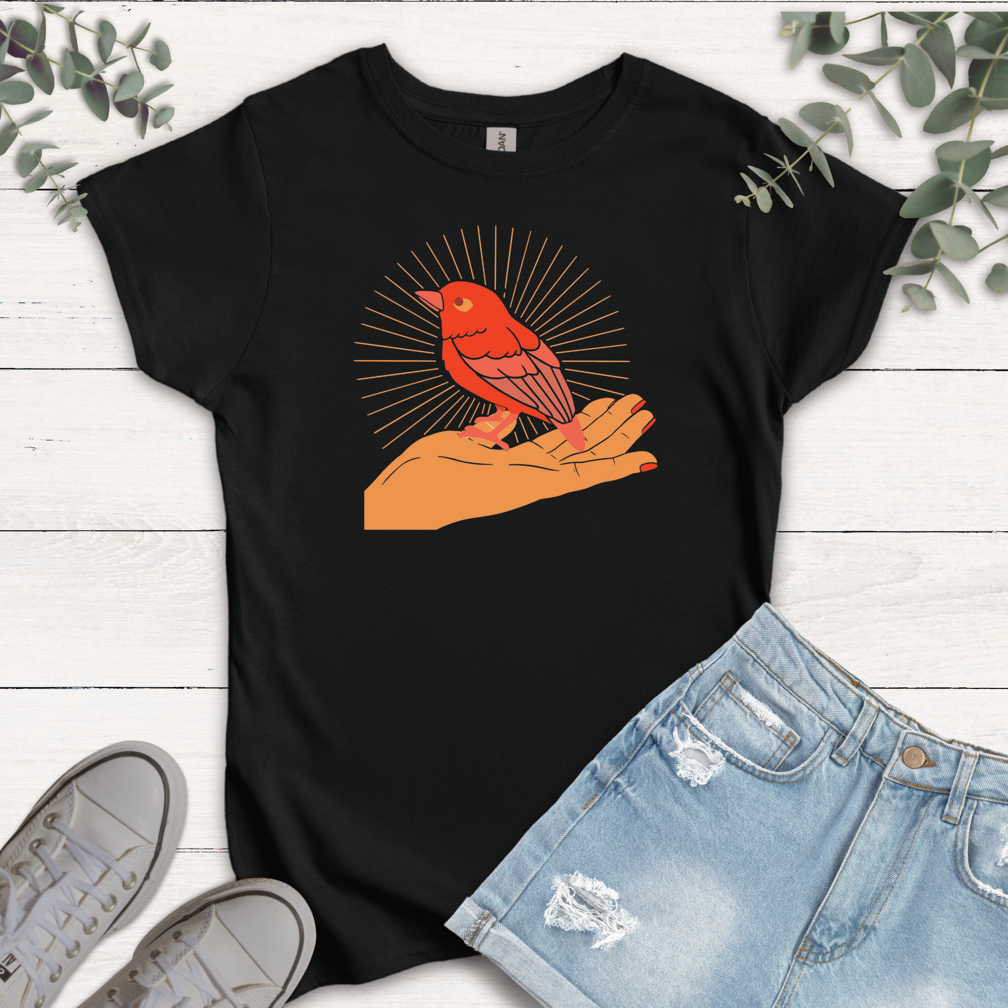 T-shirt Joli Bird