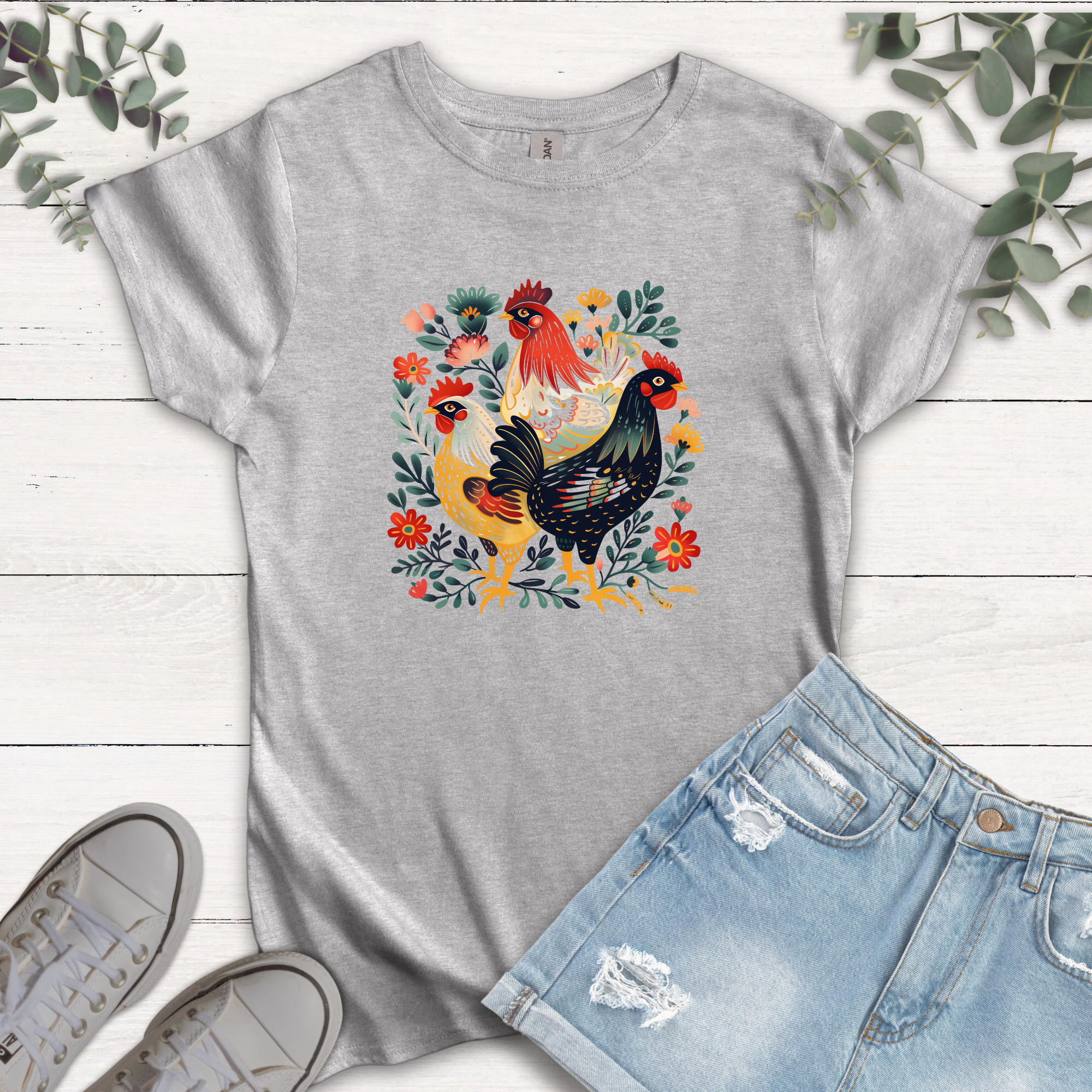 T-shirt Trois Petites Poules