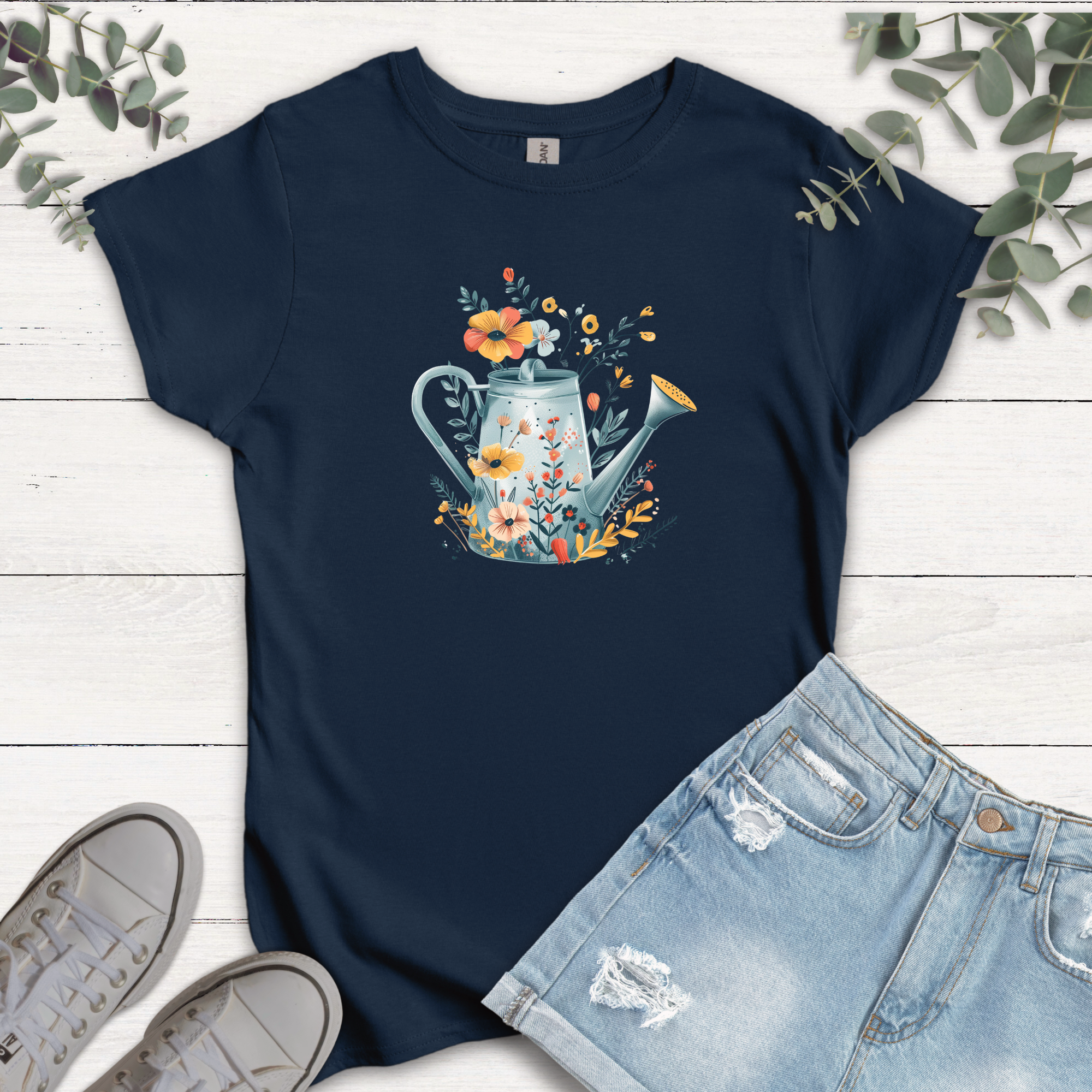 T-shirt Arrosoir fleuri