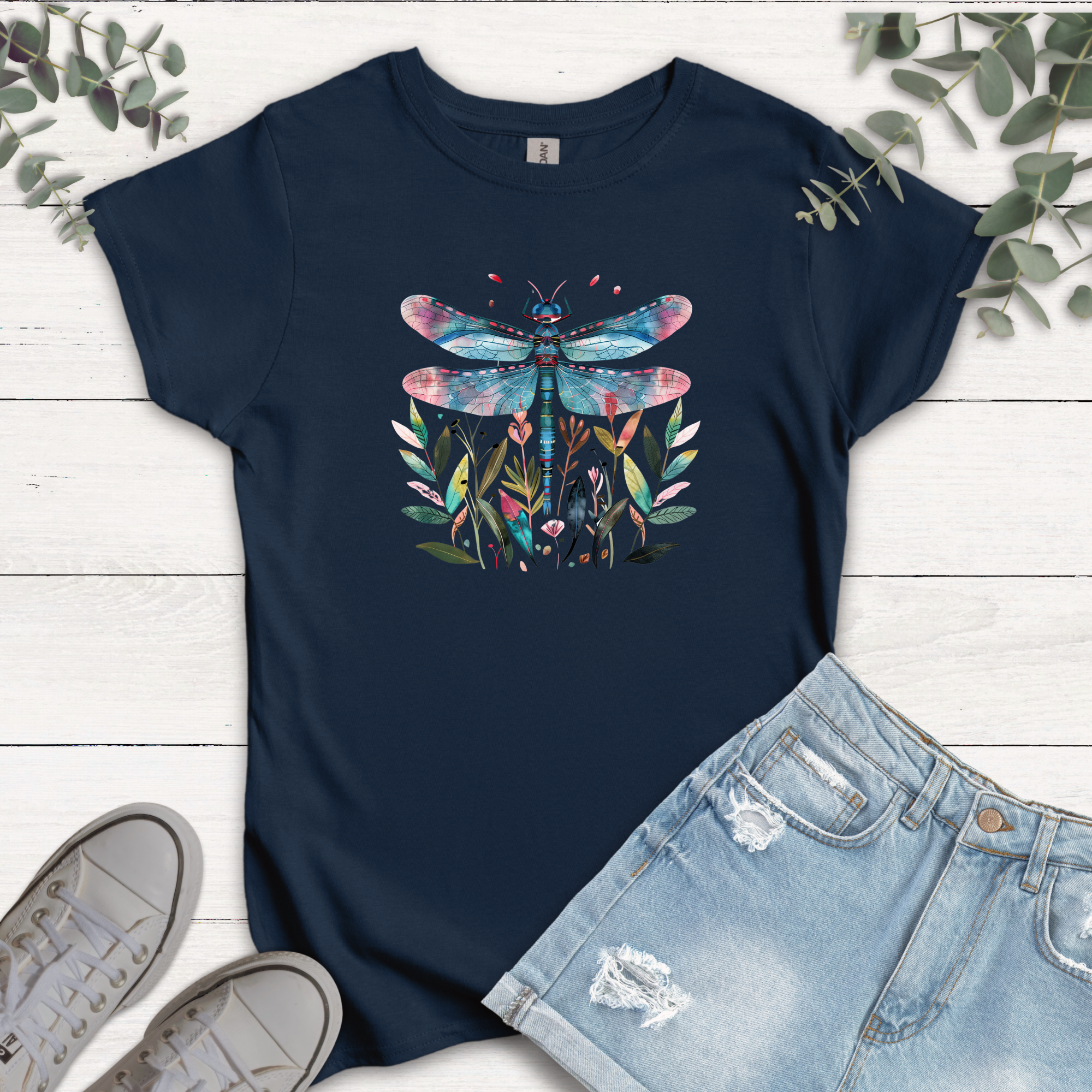 T-shirt Libellule bleue