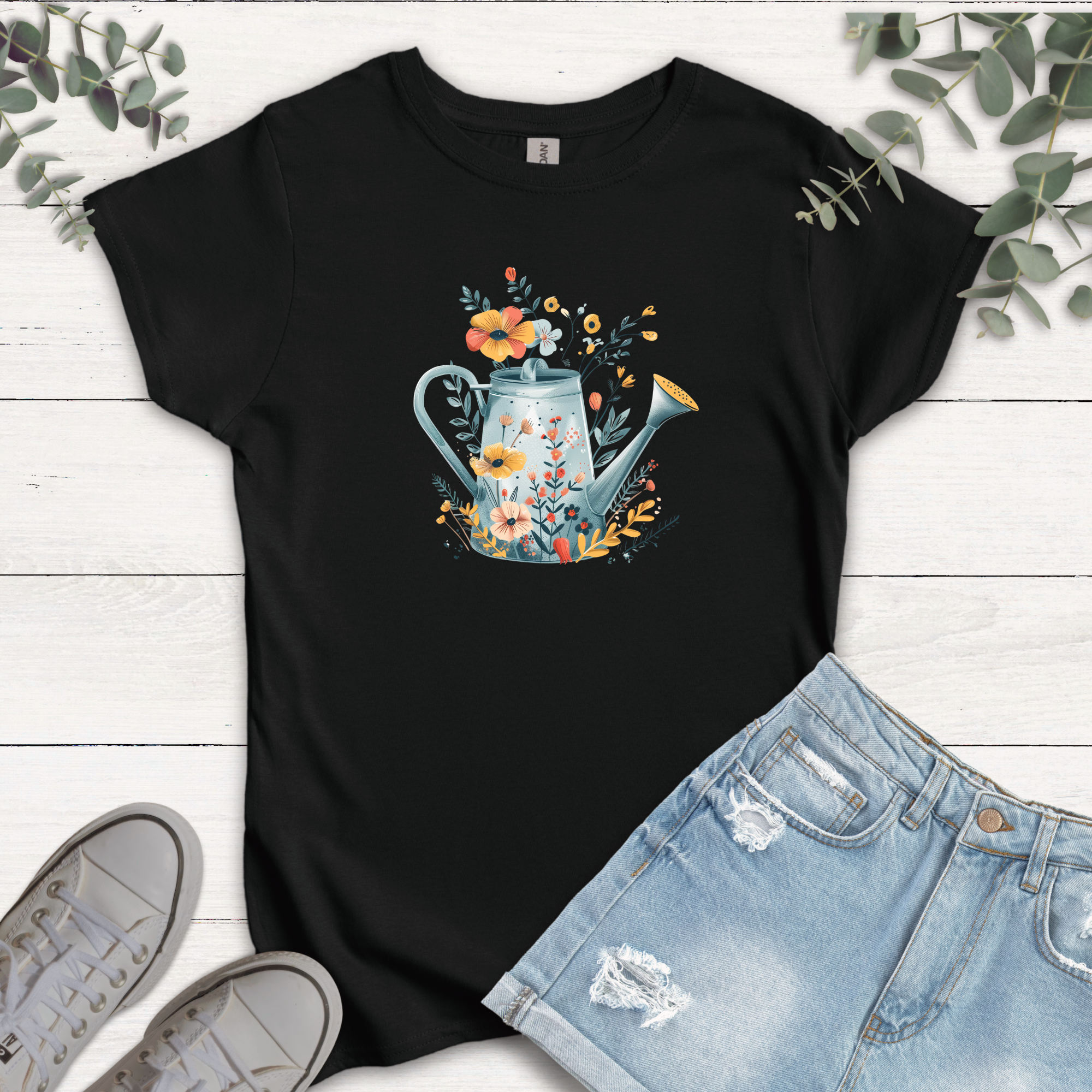 T-shirt Arrosoir fleuri