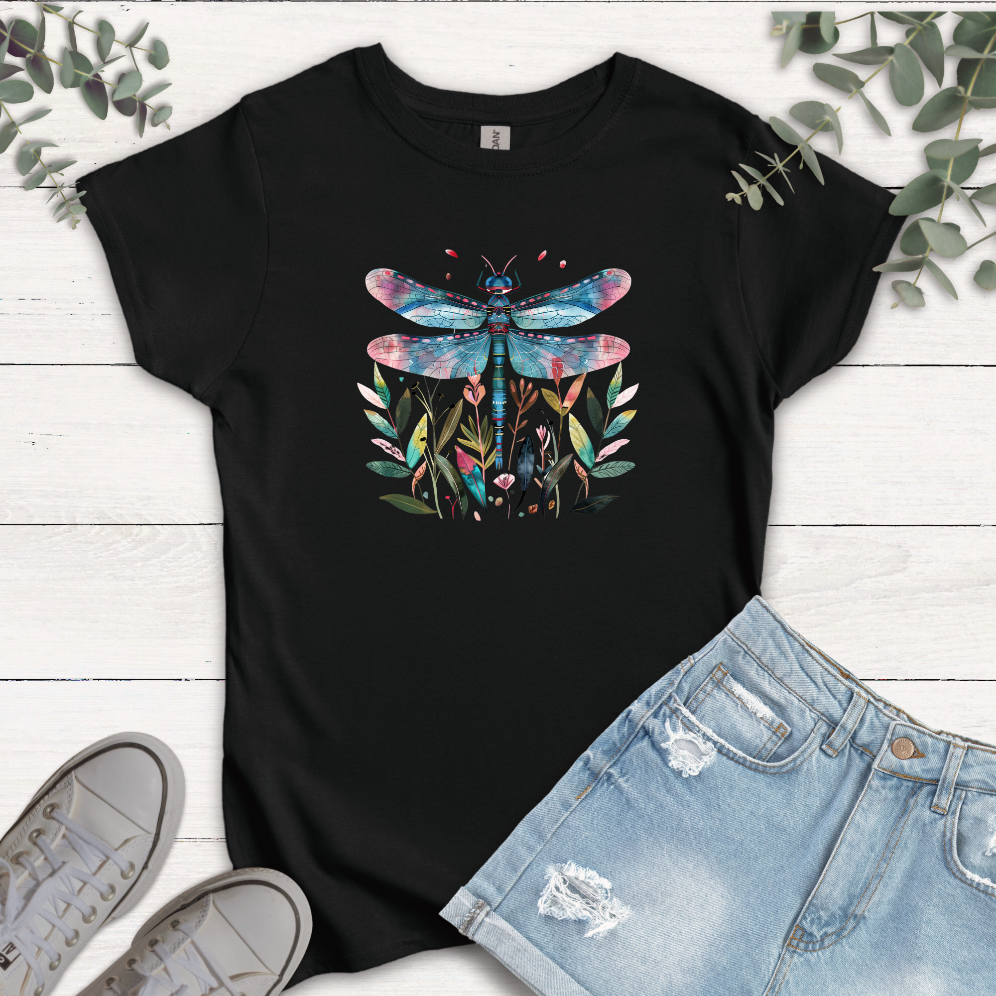 T-shirt Libellule bleue