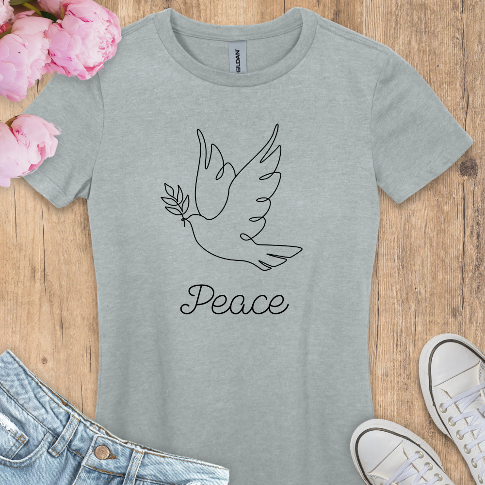 Comedy Shirts - Best Friend Colombe De La Paix - Col En V - Col En V Col En V 100 Coton T Shirt Imprim Basique Manches Courtes
