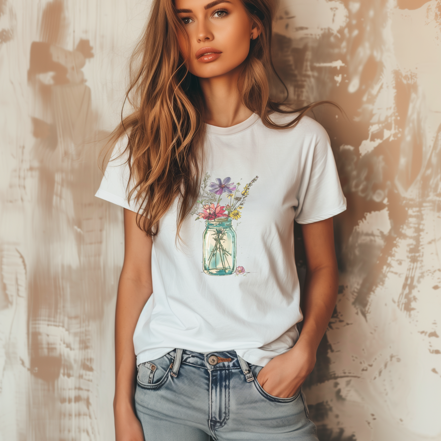T-shirt Bouquet de fleurs