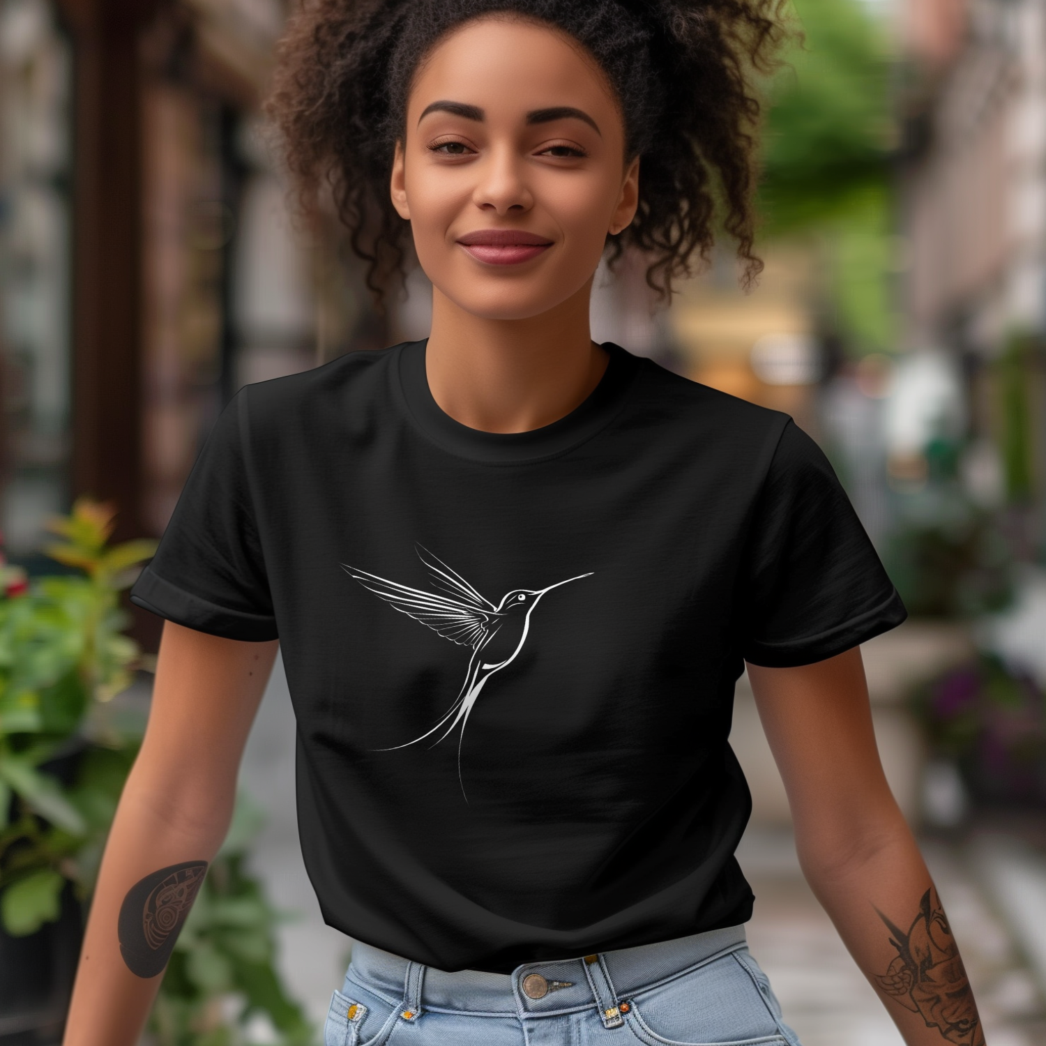 T-shirt Colibri esquissé