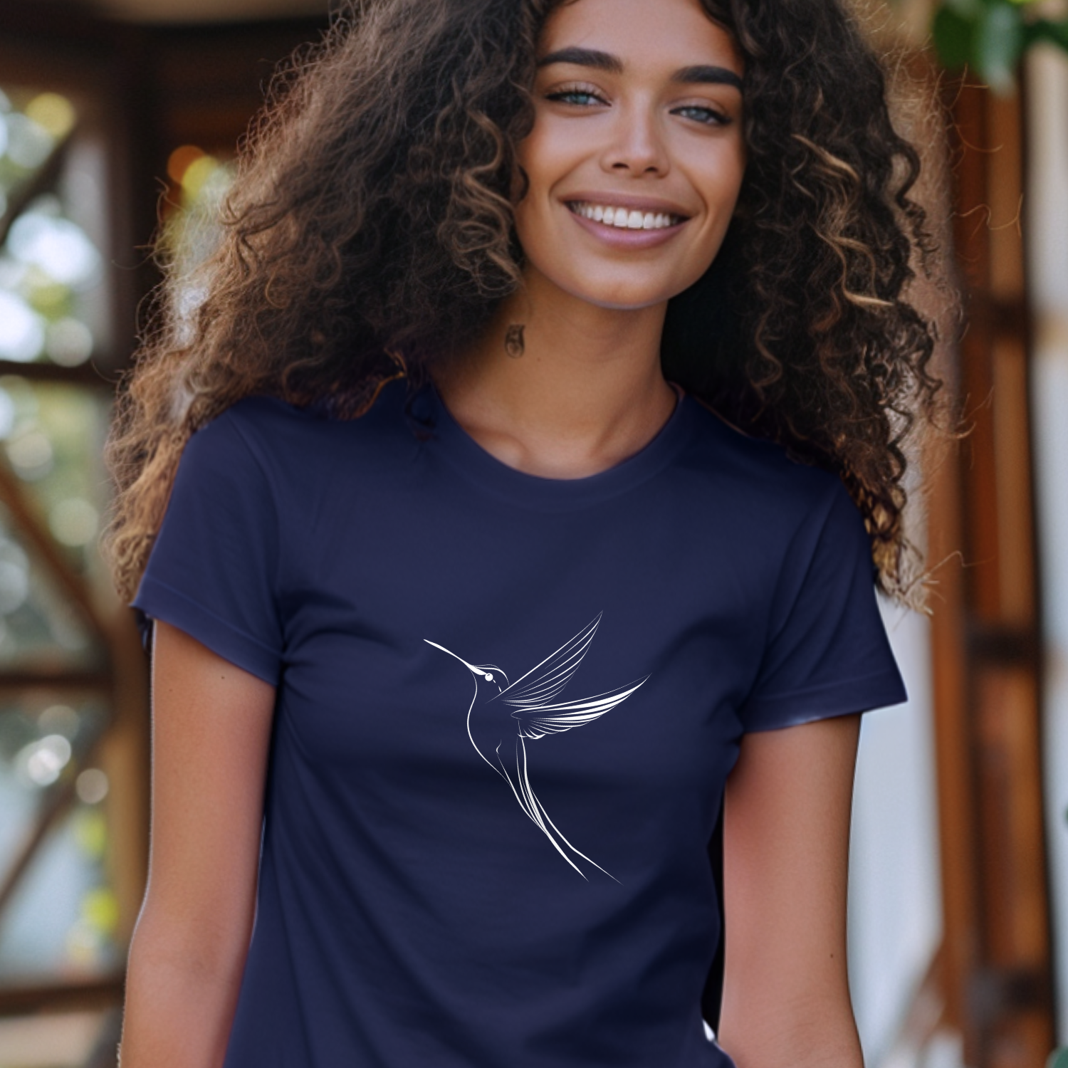 T-shirt Colibri stylisé