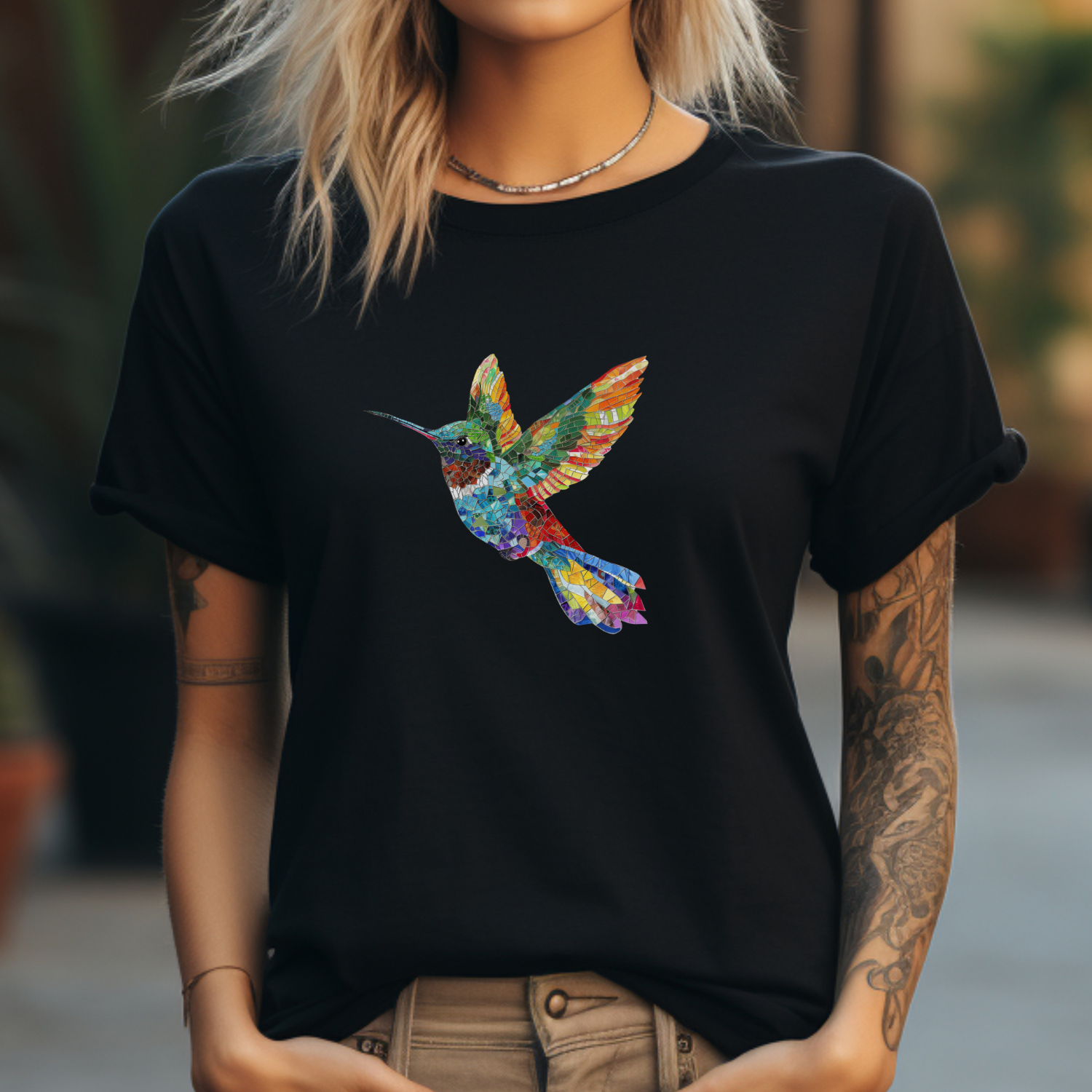 T-shirt Colibri mosaïque