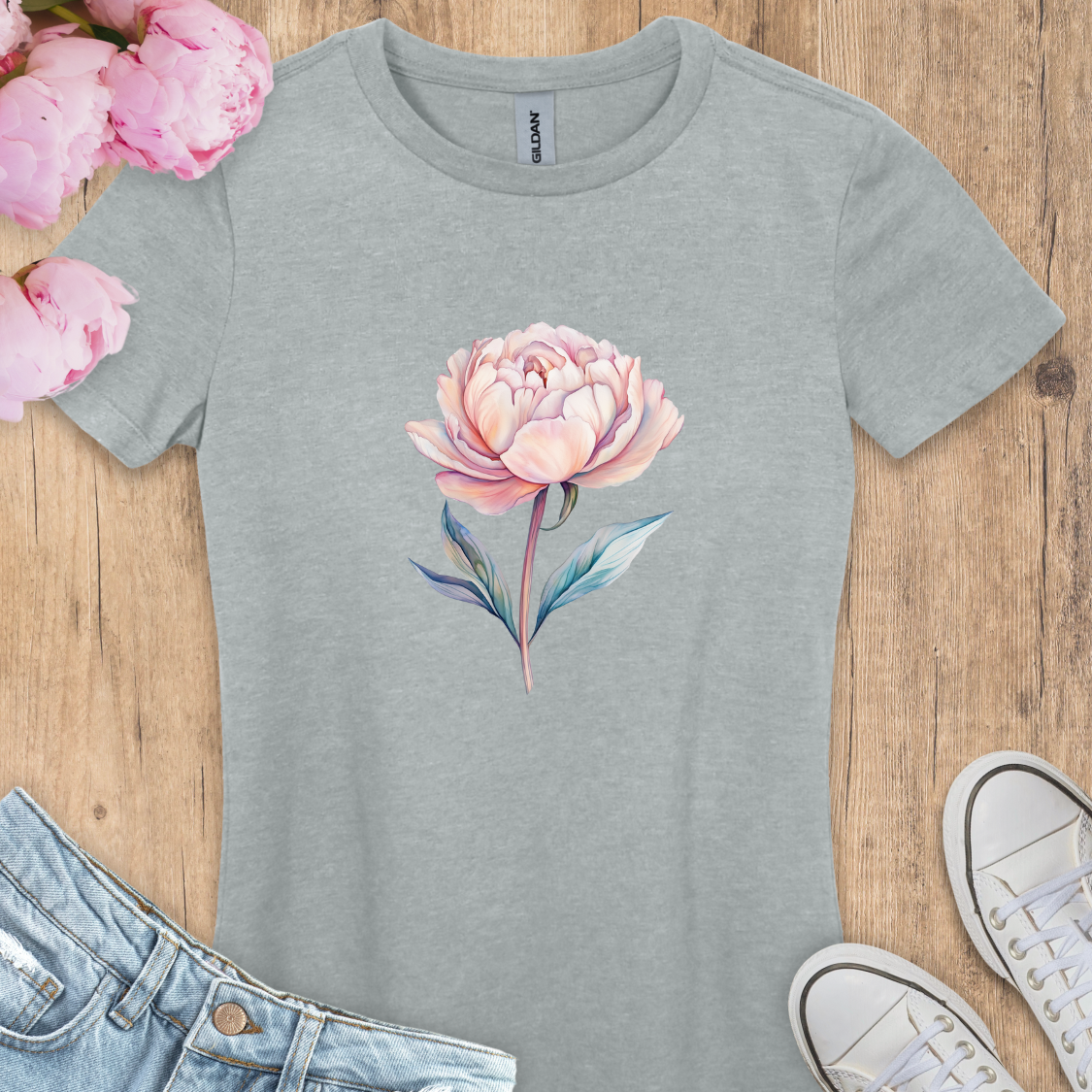 T-shirt Fleur de Pivoine