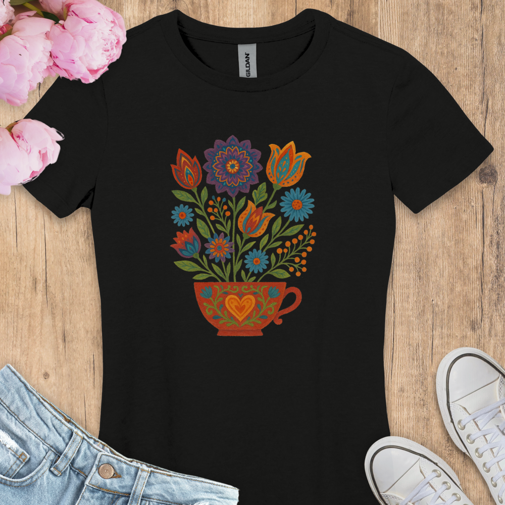 T-shirt Bohemian Floral Tea