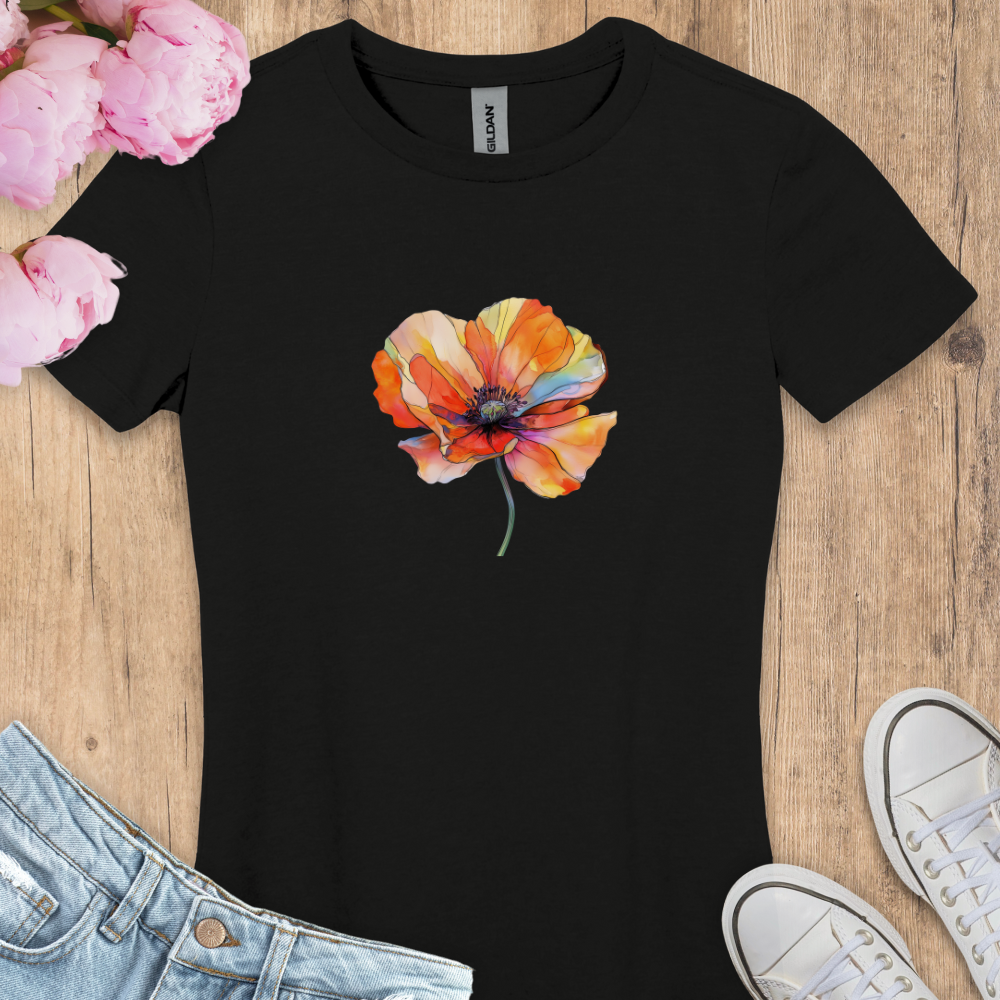 T-shirt Coquelicot