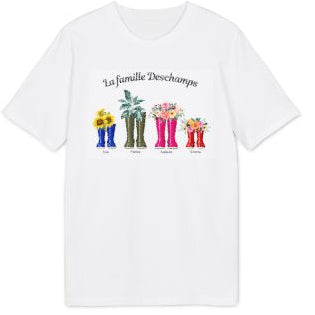 T-shirt personnalisé pour femme - Nos Bottes fleuries
