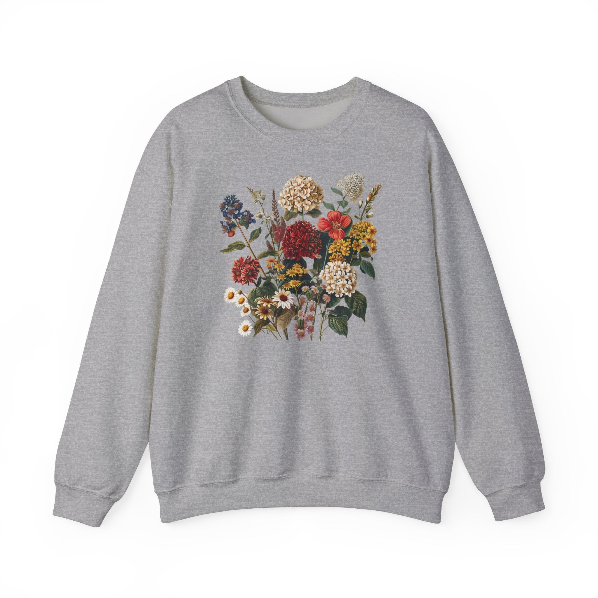 Sweat Fleurs Sauvages Rétro