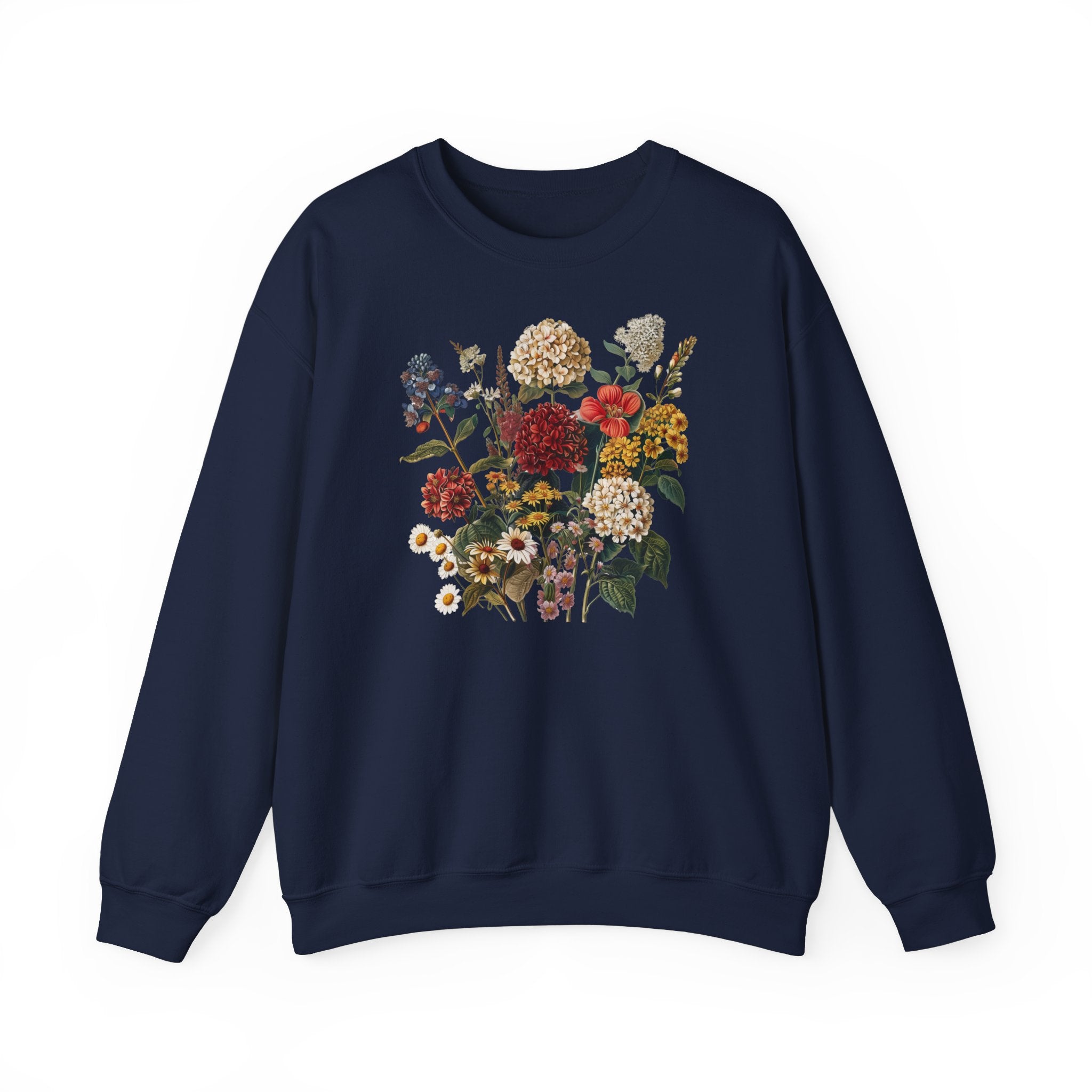 Sweat Fleurs Sauvages Rétro