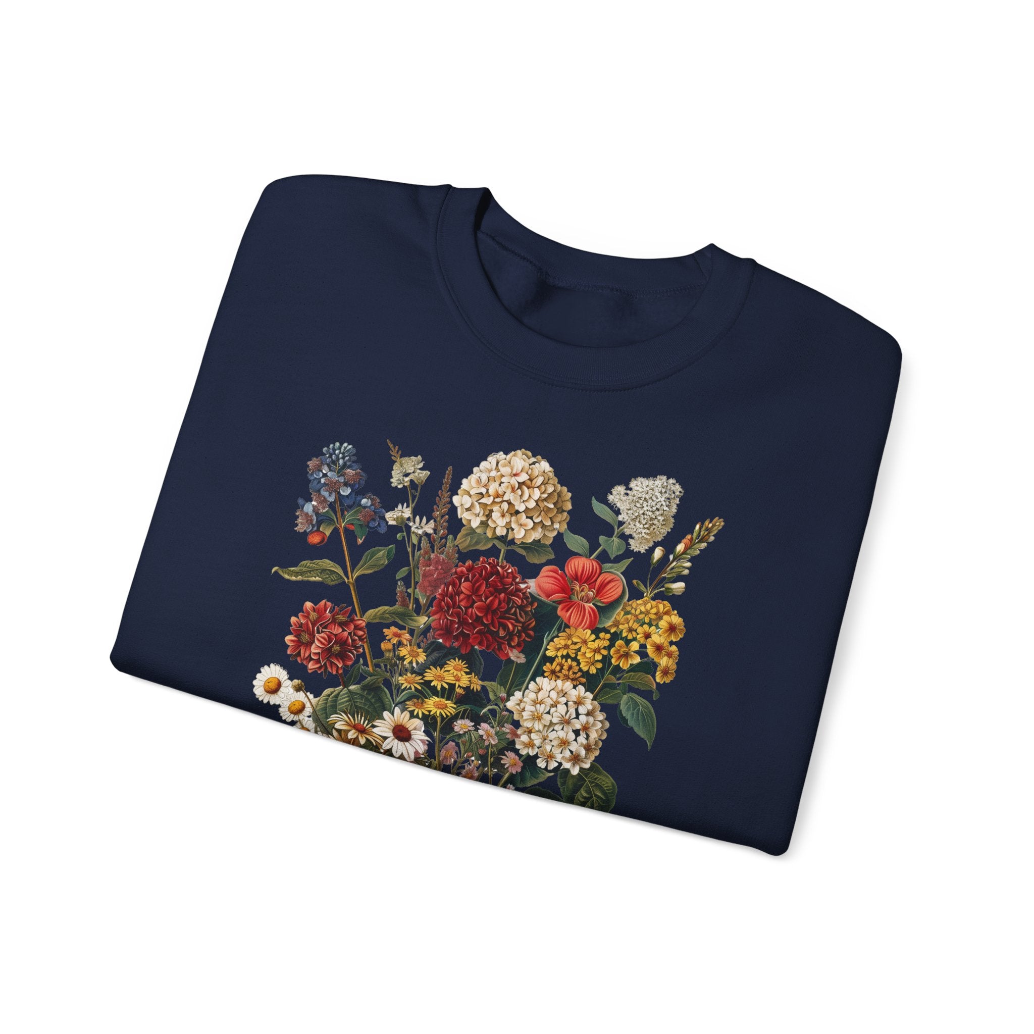 Sweat Fleurs Sauvages Rétro