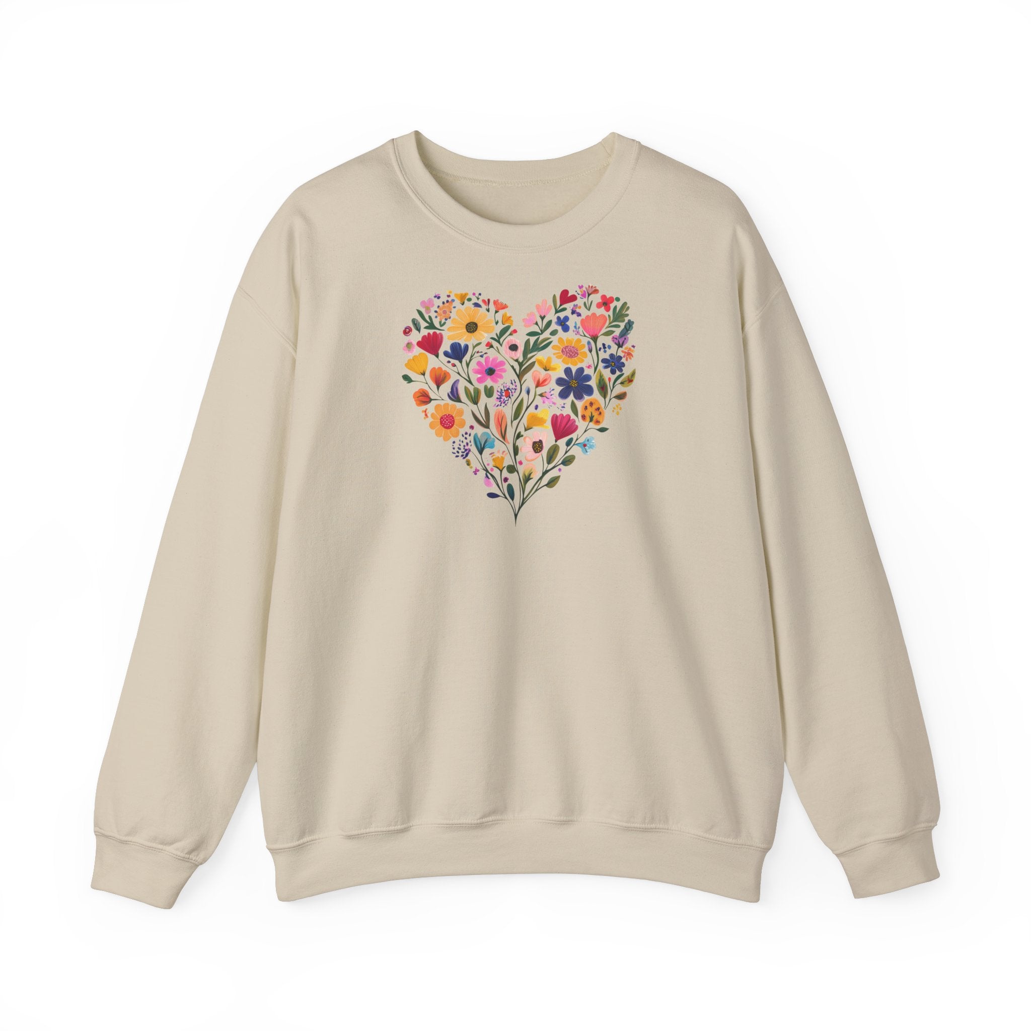 Sweat Fleurs en Cœur