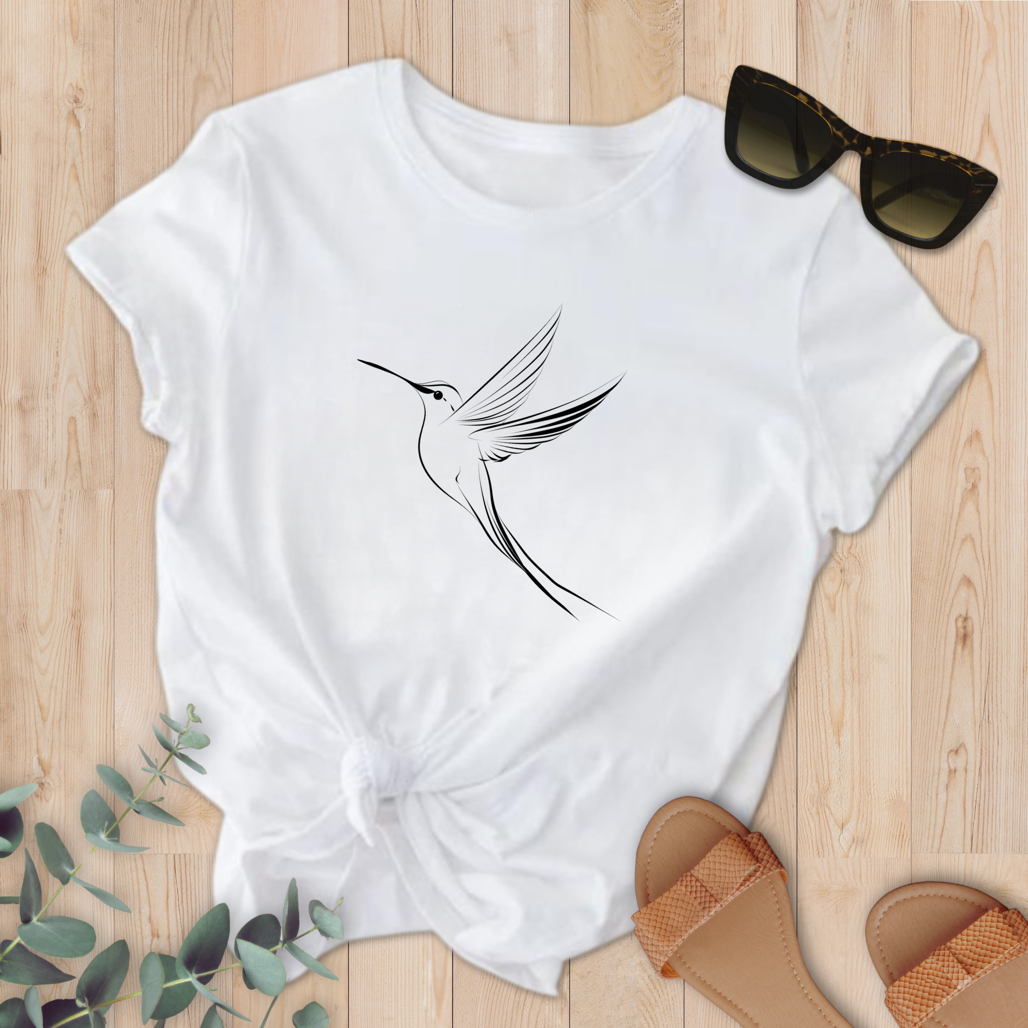 T-shirt Colibri stylisé