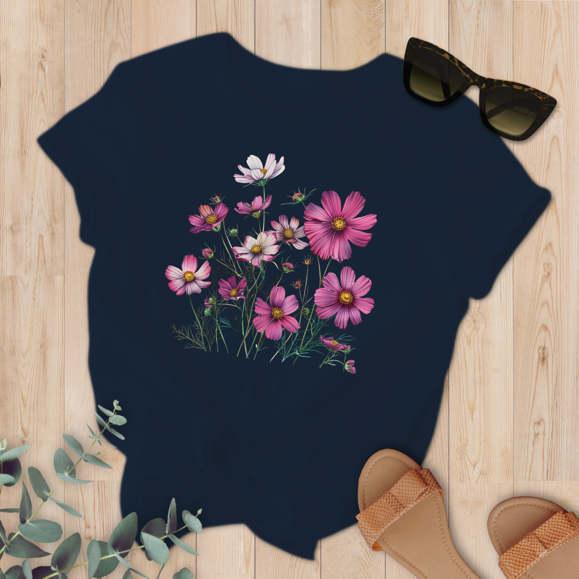 T-shirt Cosmos fushia