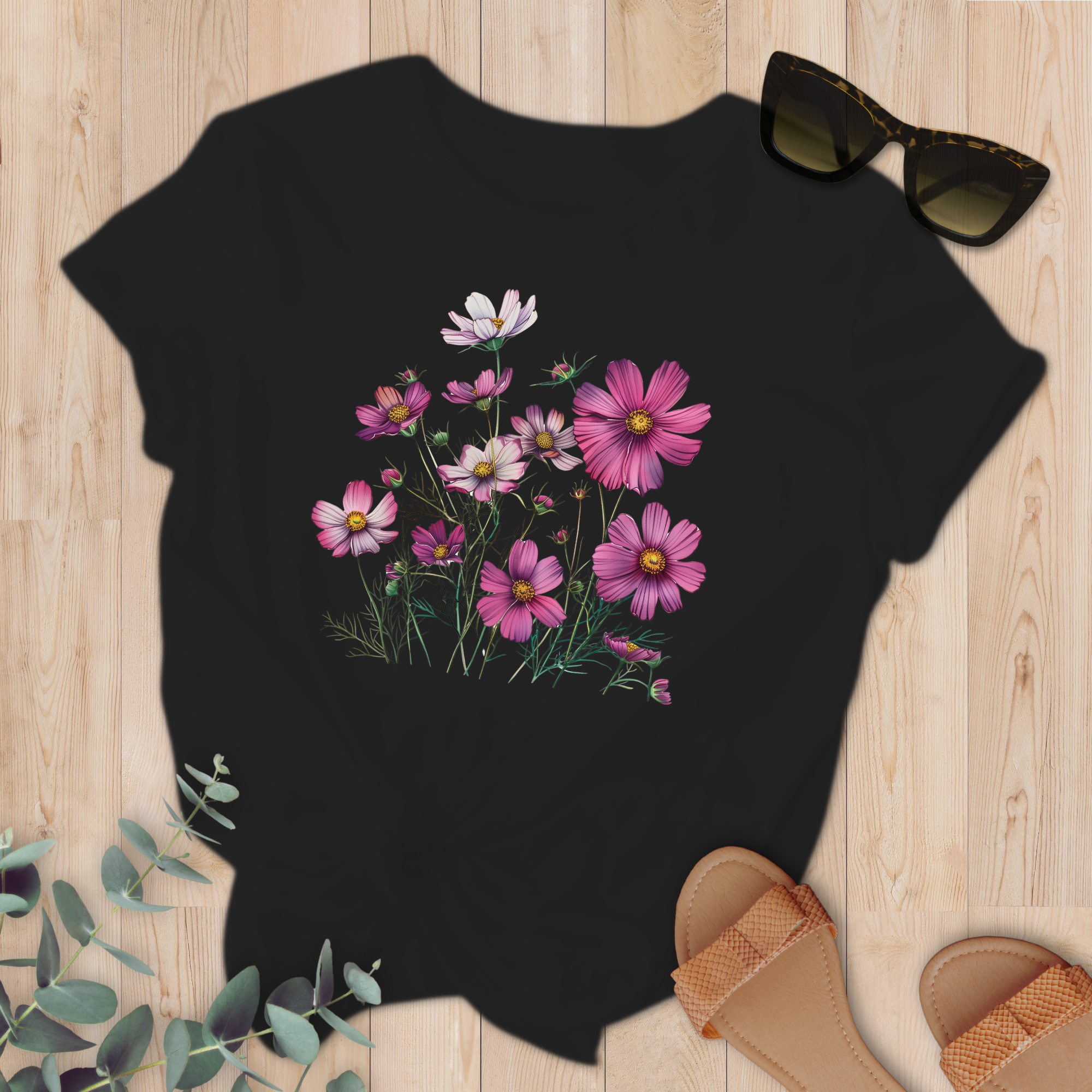 T-shirt Cosmos fushia