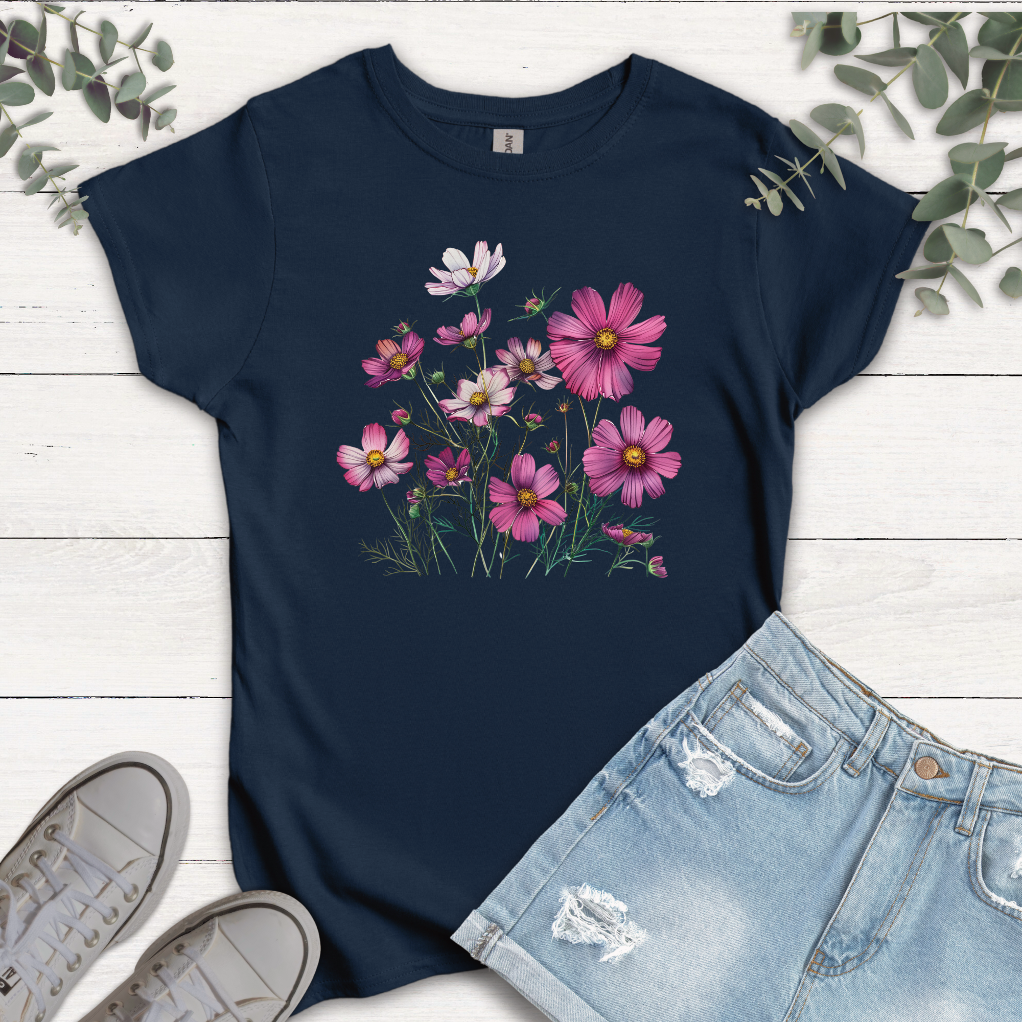 T-shirt Cosmos fushia