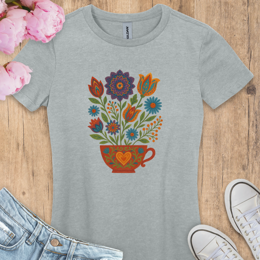 T-shirt Bohemian Floral Tea