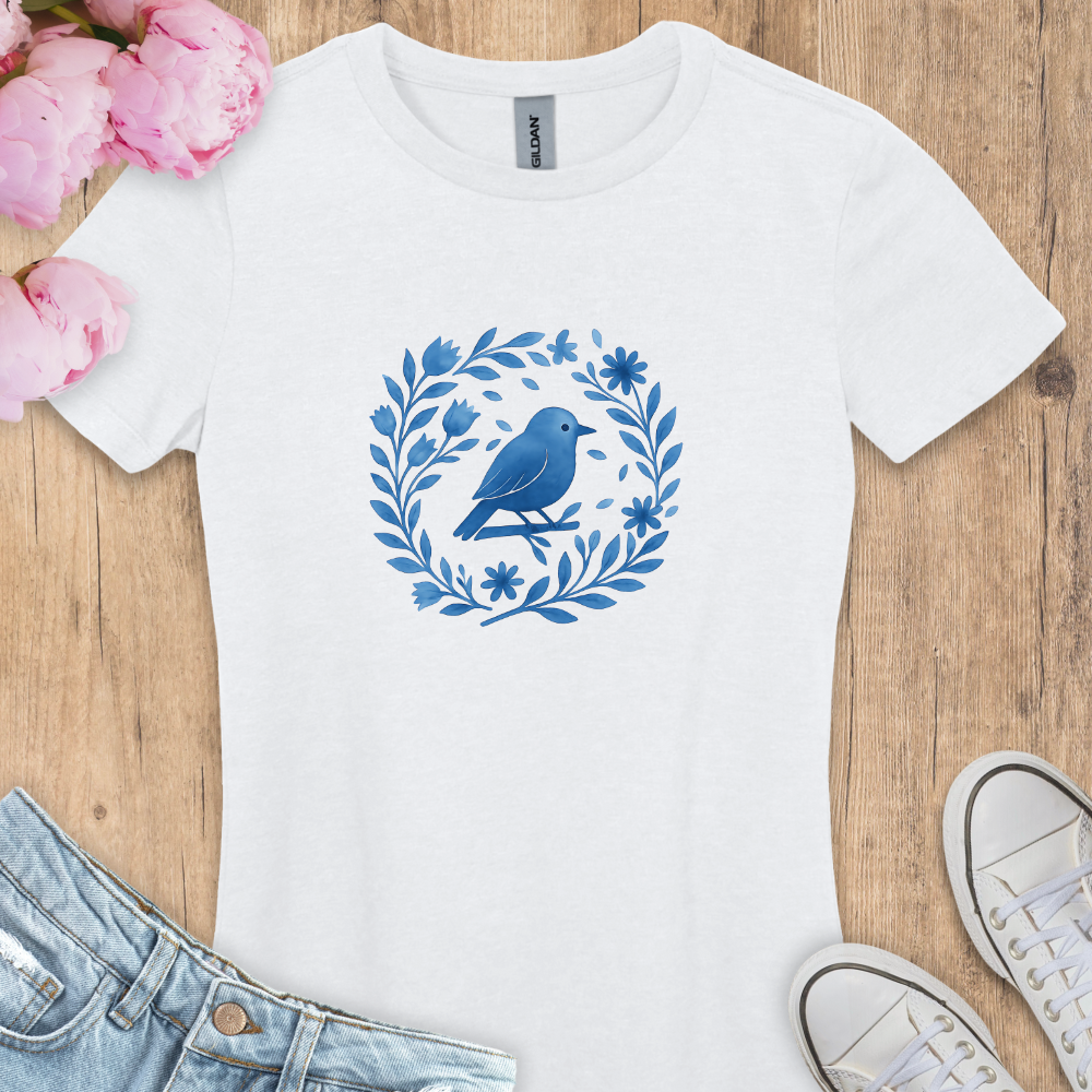 T-shirt Little Blue Bird