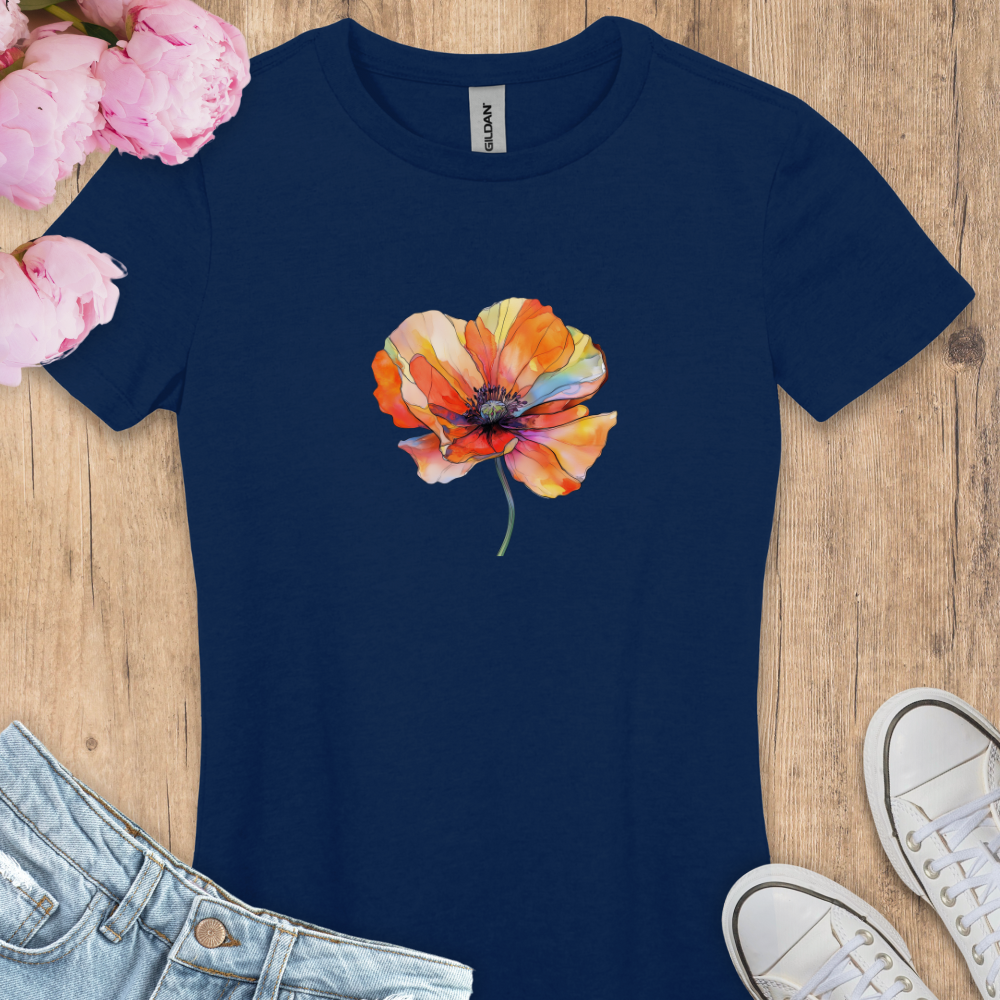 T-shirt Coquelicot