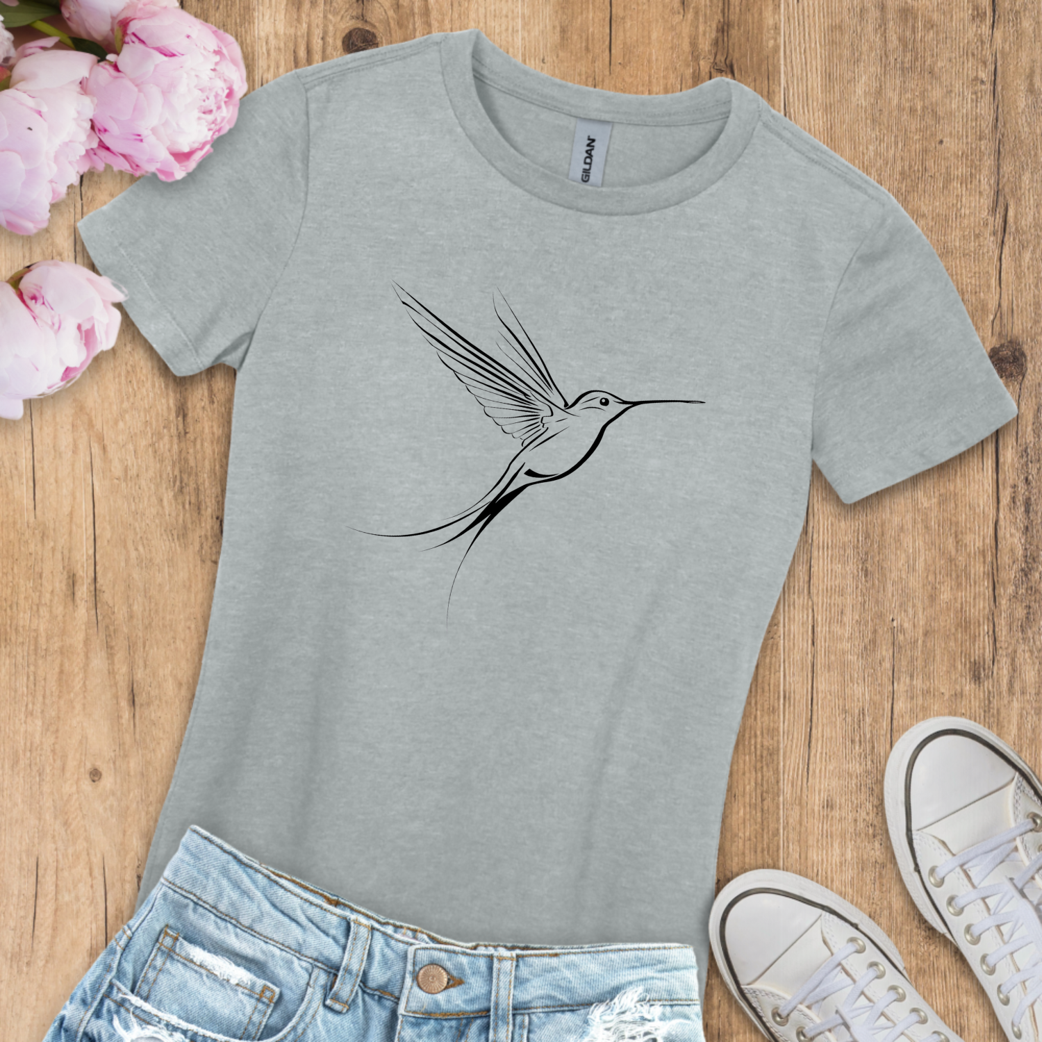 T-shirt_colibri-minimaliste