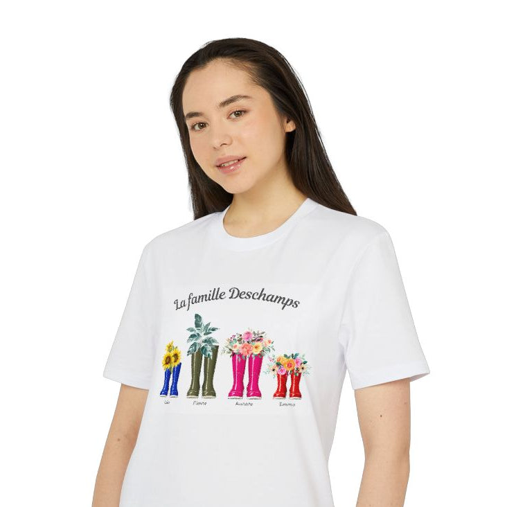 T-shirt personnalisé pour femme - Nos Bottes fleuries